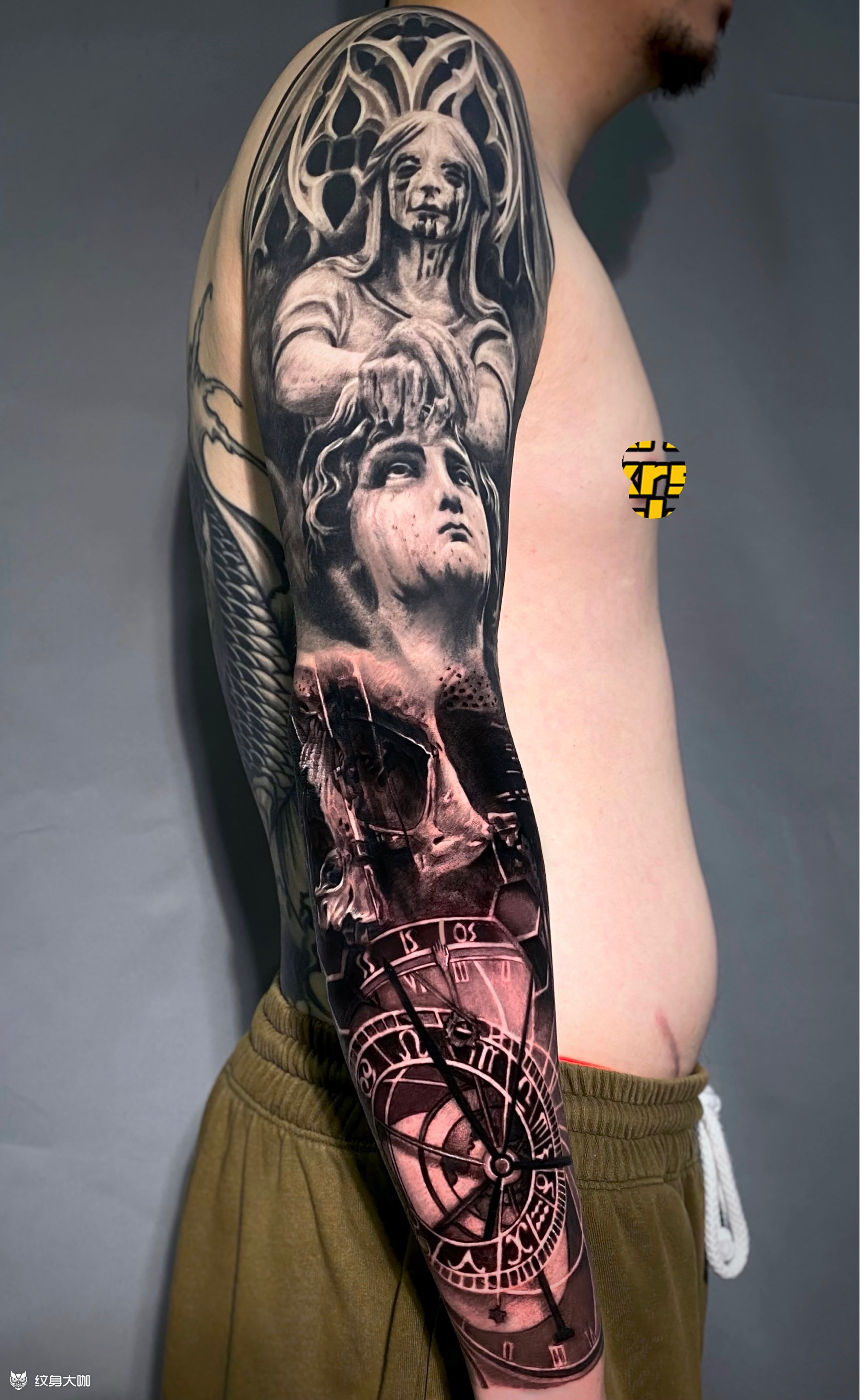 花臂_纹身图案手稿图片_十七的纹身作品集