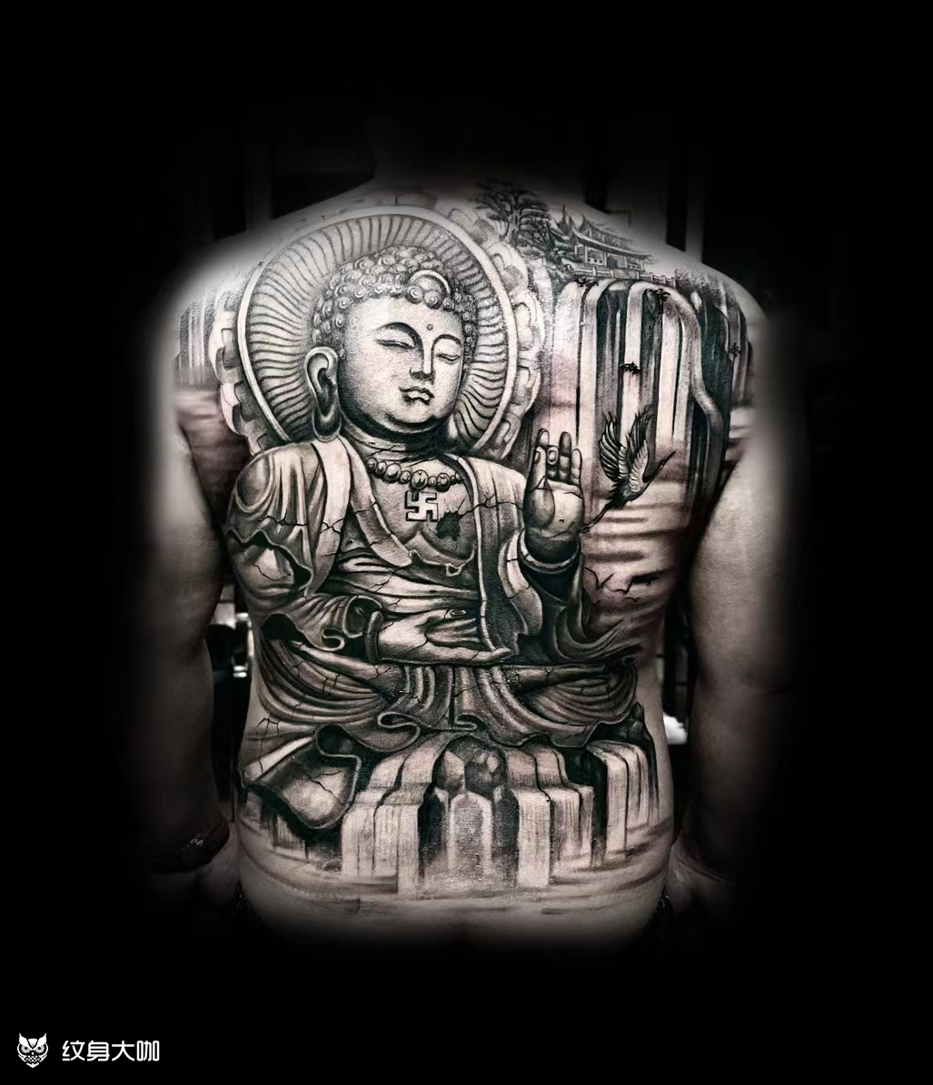 如来佛祖_纹身图案手稿图片_胡朋的纹身作品集