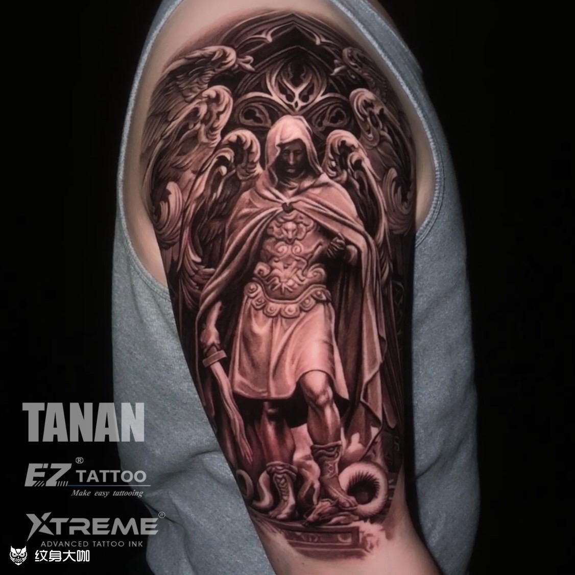 路西法_纹身图案手稿图片_谭安的纹身作品集