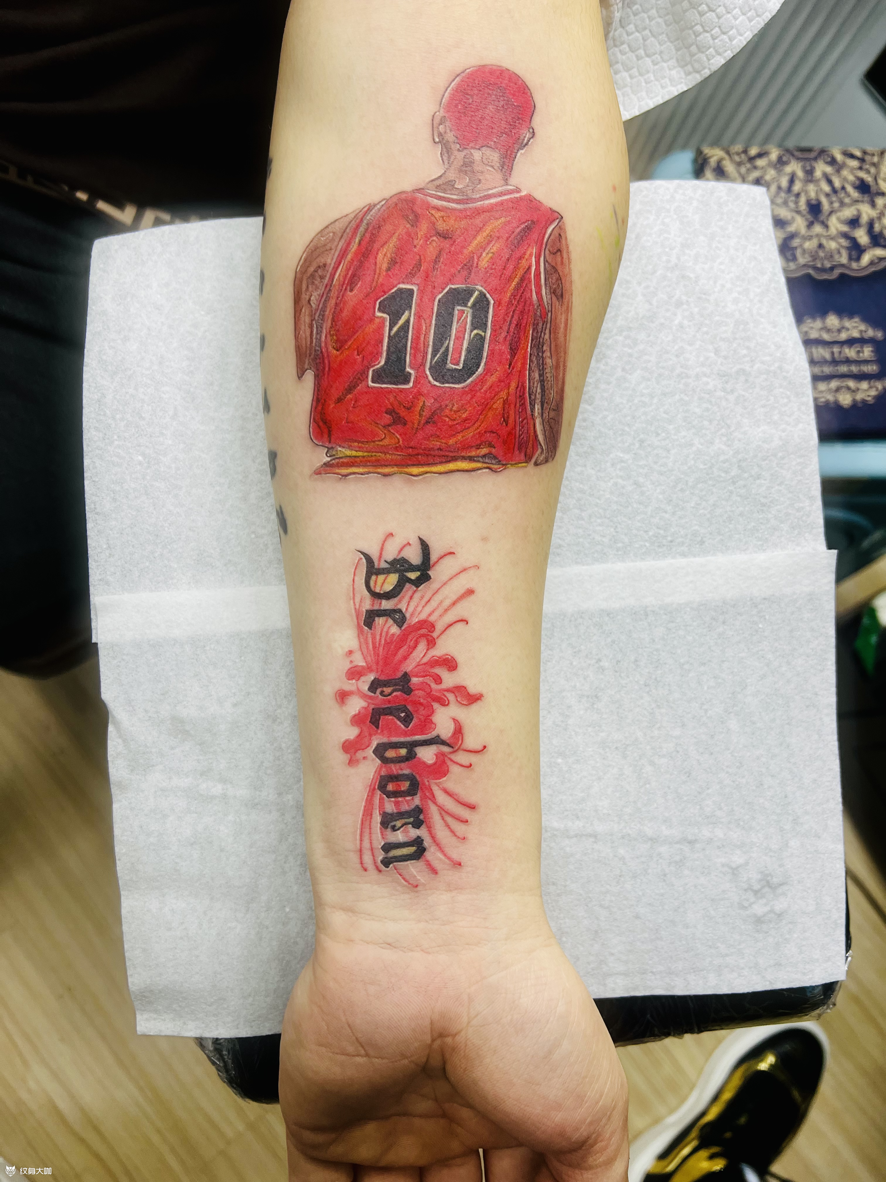 dl樱木花道_纹身图案手稿图片_姜华山的纹身作品集