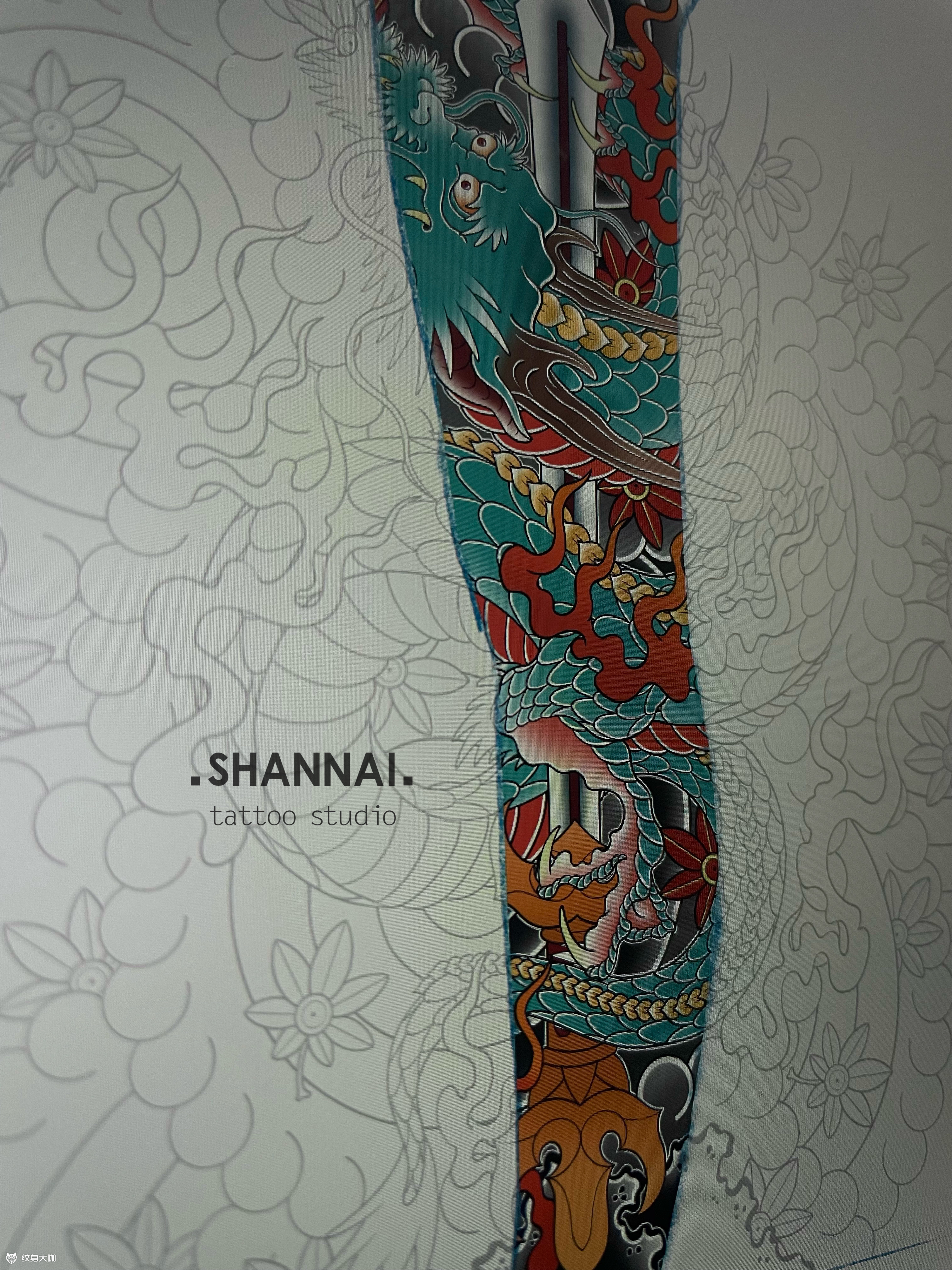 龙花腿_纹身吧社区 - 纹身大咖