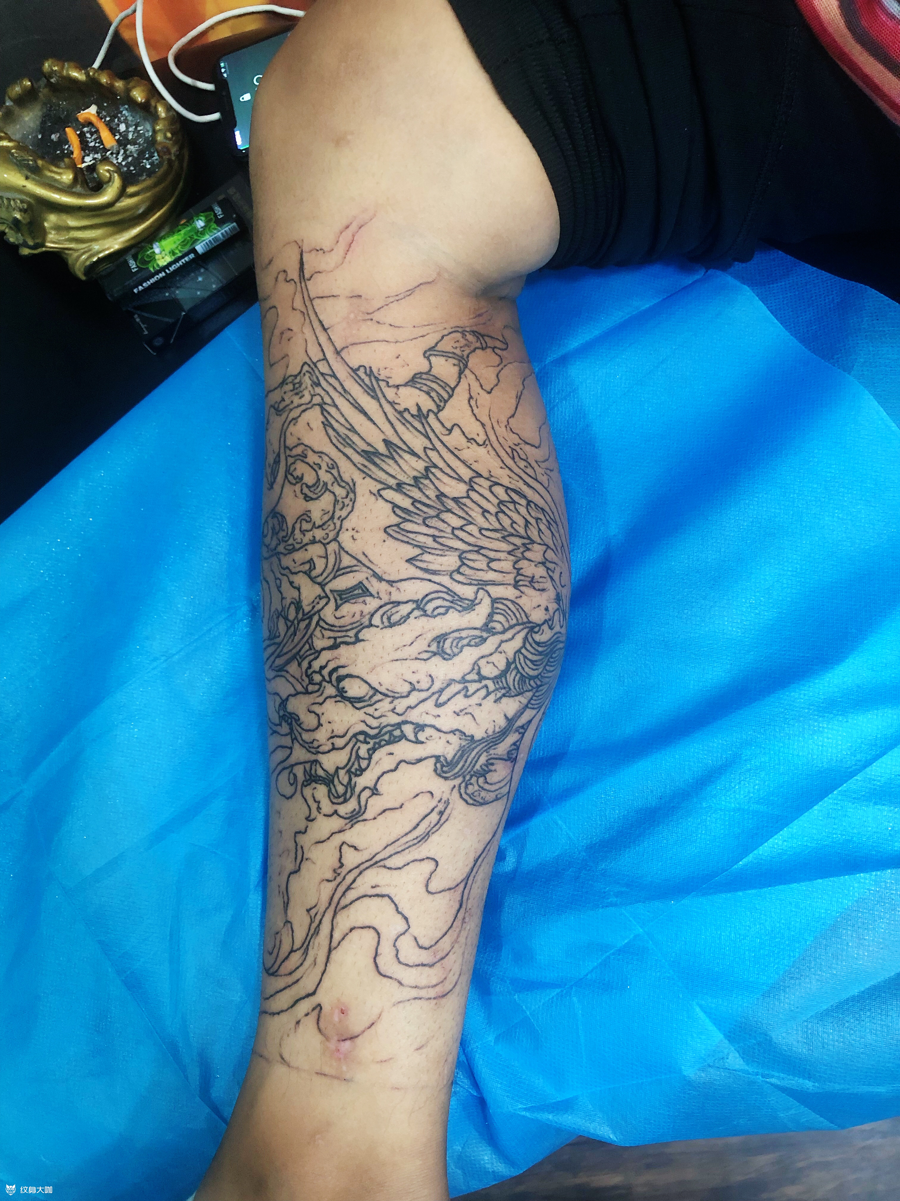 小腿貔貅_纹身吧社区 - 纹身大咖