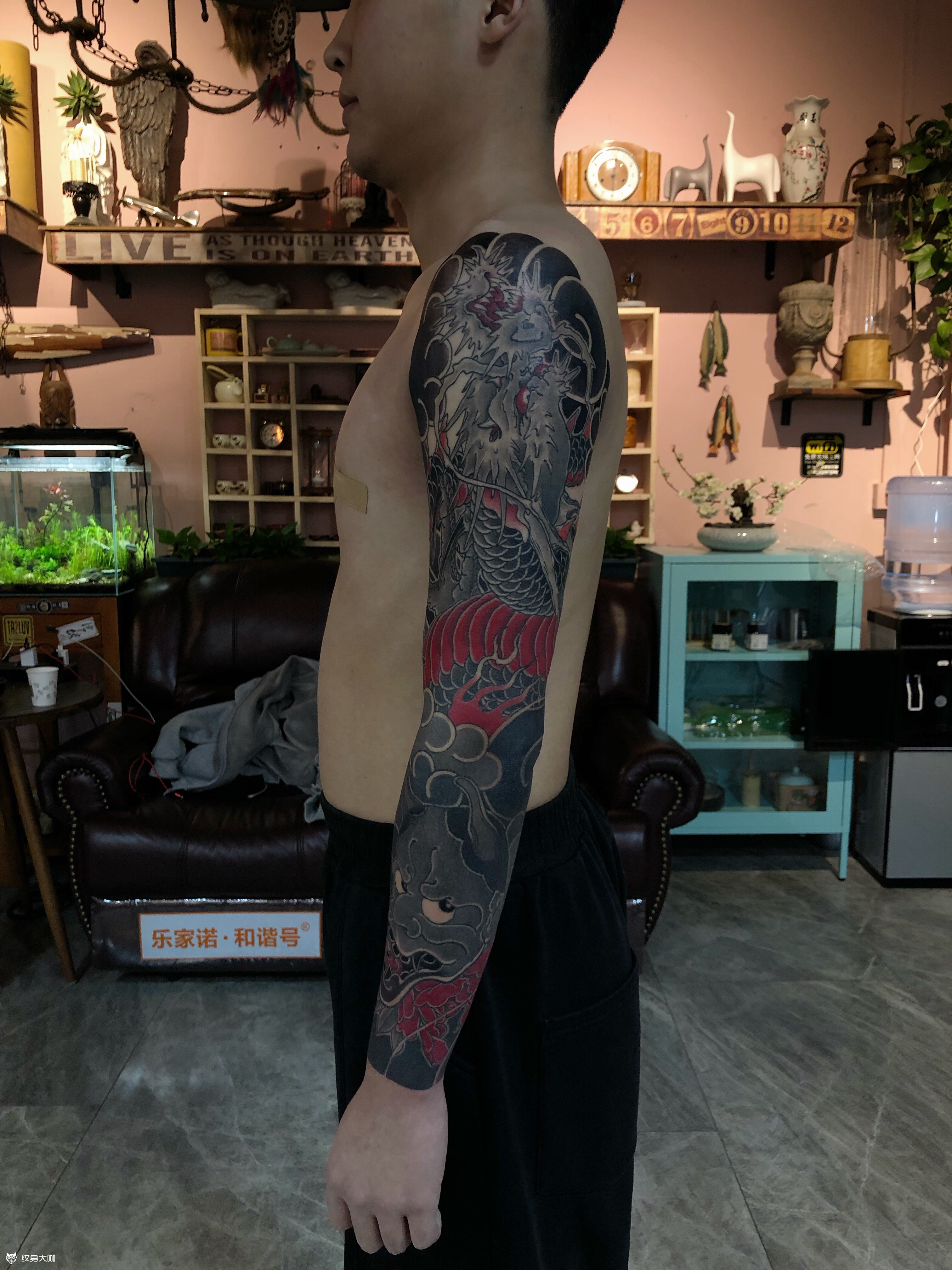 九分袖老传统七分袖 帅就ok_纹身吧社区 - 纹身大咖