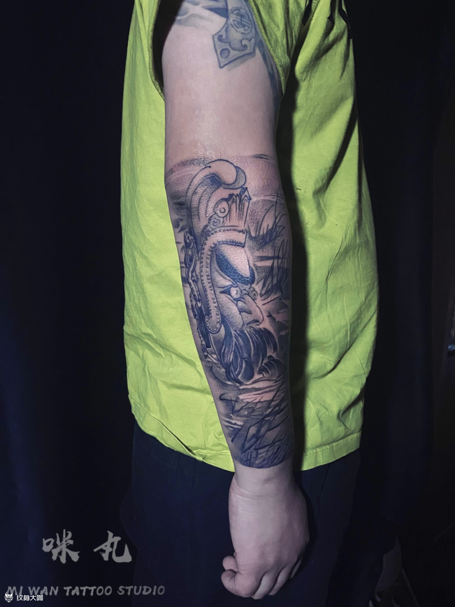 小臂外侧新传统_纹身吧社区 - 纹身大咖