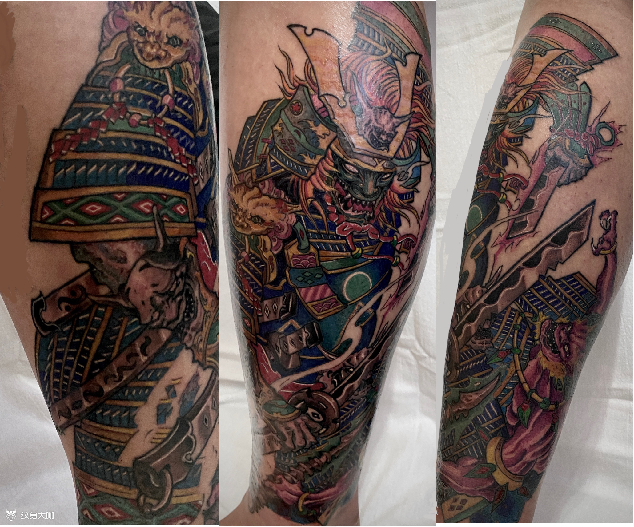 武士_纹身图案手稿图片_佰兽武·当康的纹身作品集