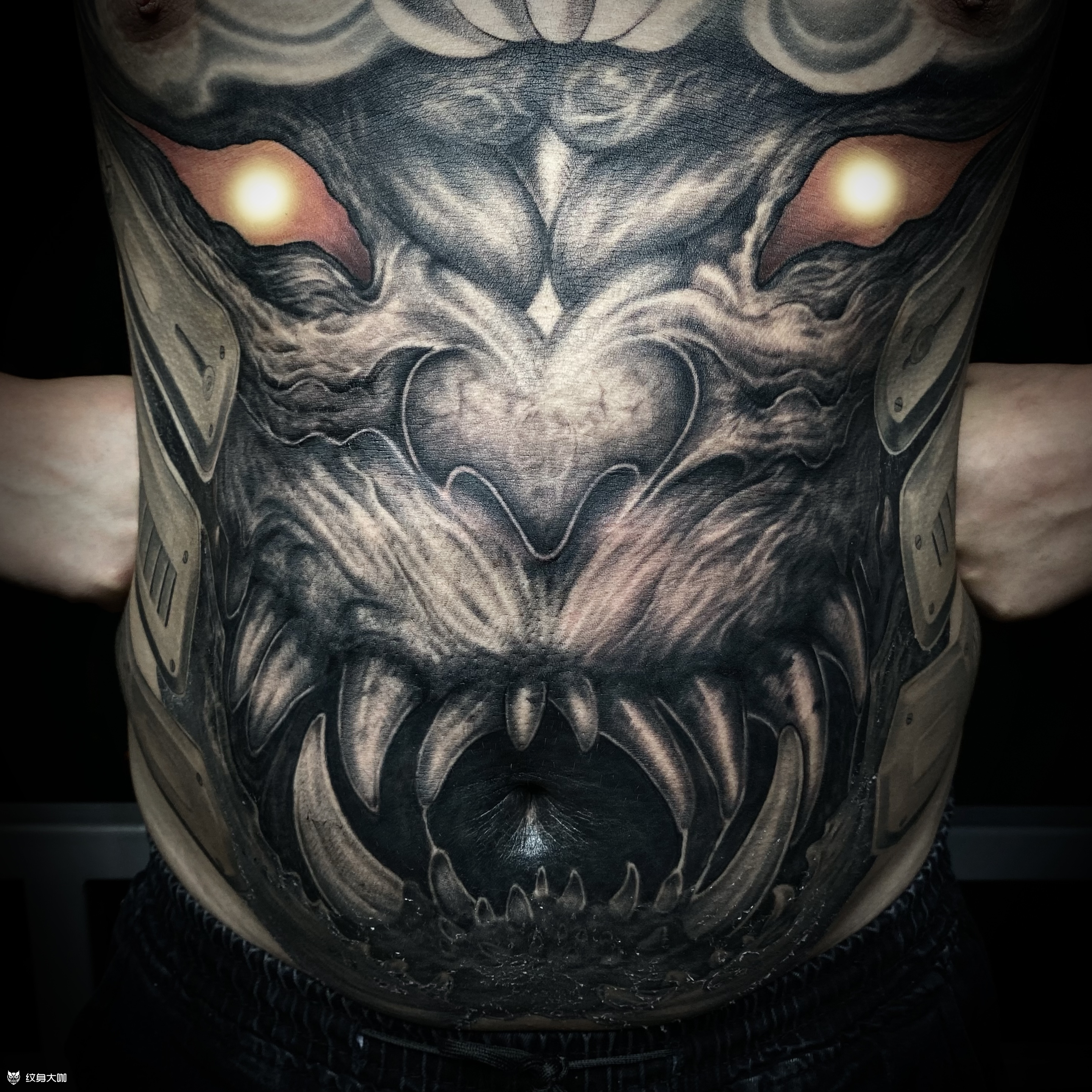 大肚皮_纹身图案手稿图片_陈龙的纹身作品集