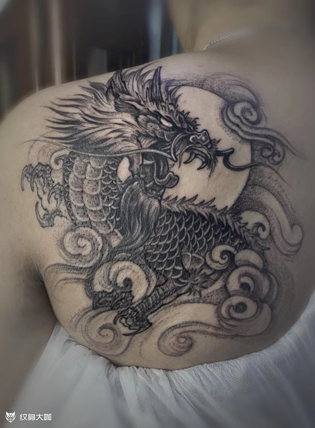 麒麟(遮盖)_纹身图案手稿图片_张洪坤的纹身作品集