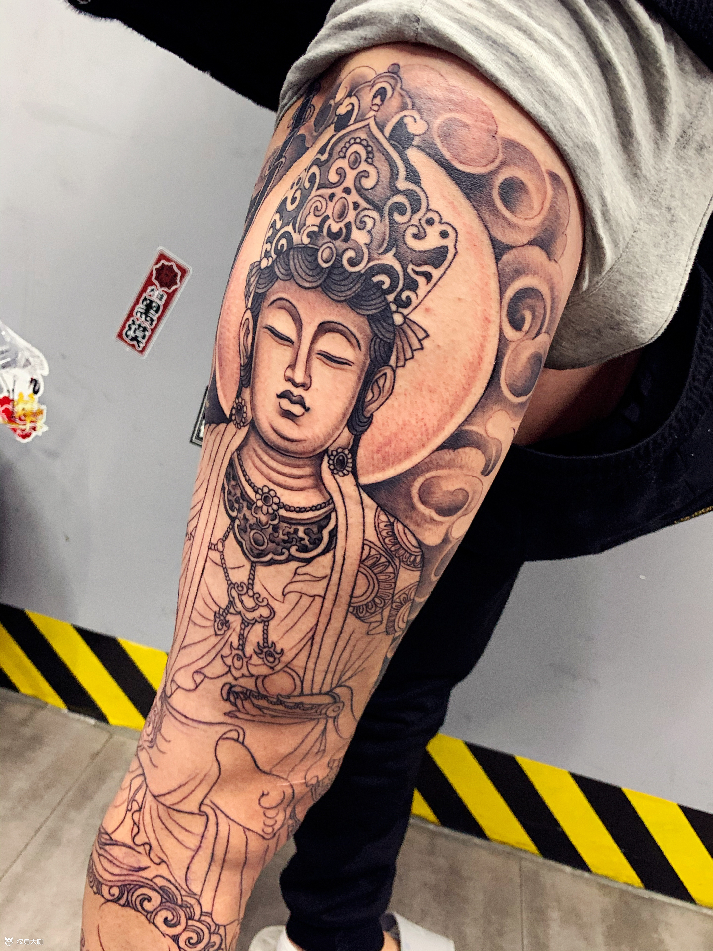 文殊菩萨_纹身图案手稿图片_范莉莎的纹身作品集