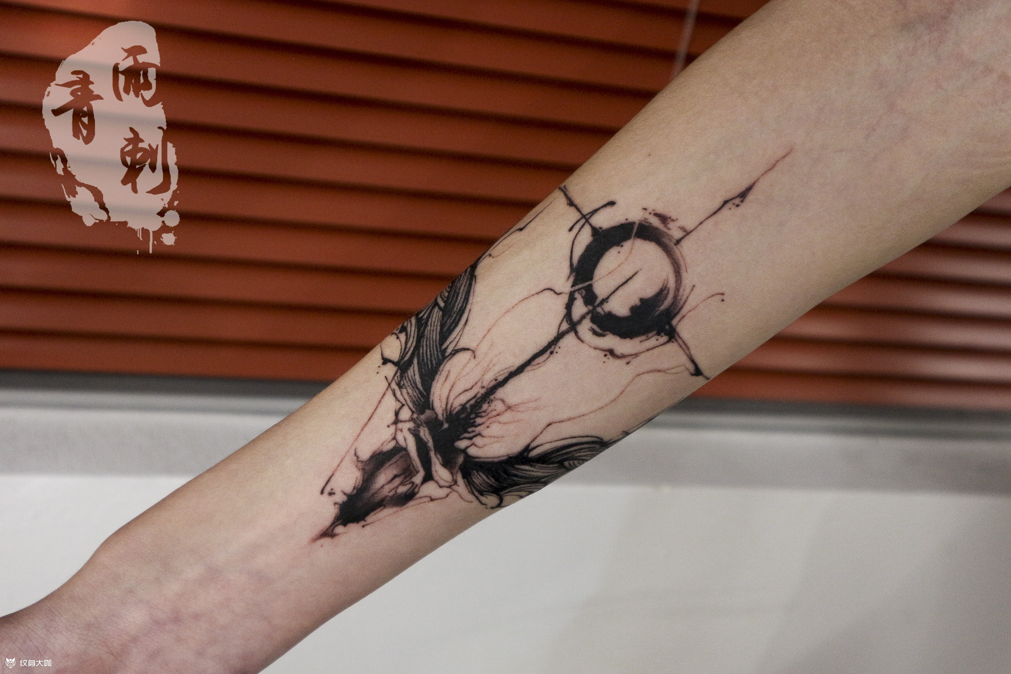 纹身作品分享_纹身图案手稿图片_雨师傅的纹身作品集