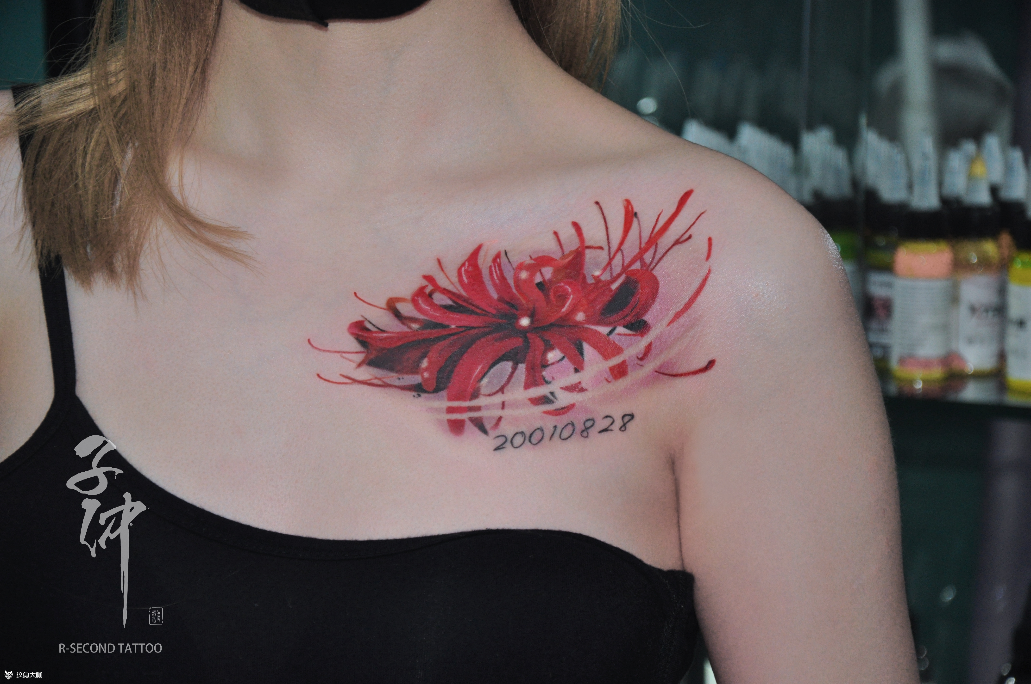 彼岸花_纹身图案手稿图片_aen的纹身作品集