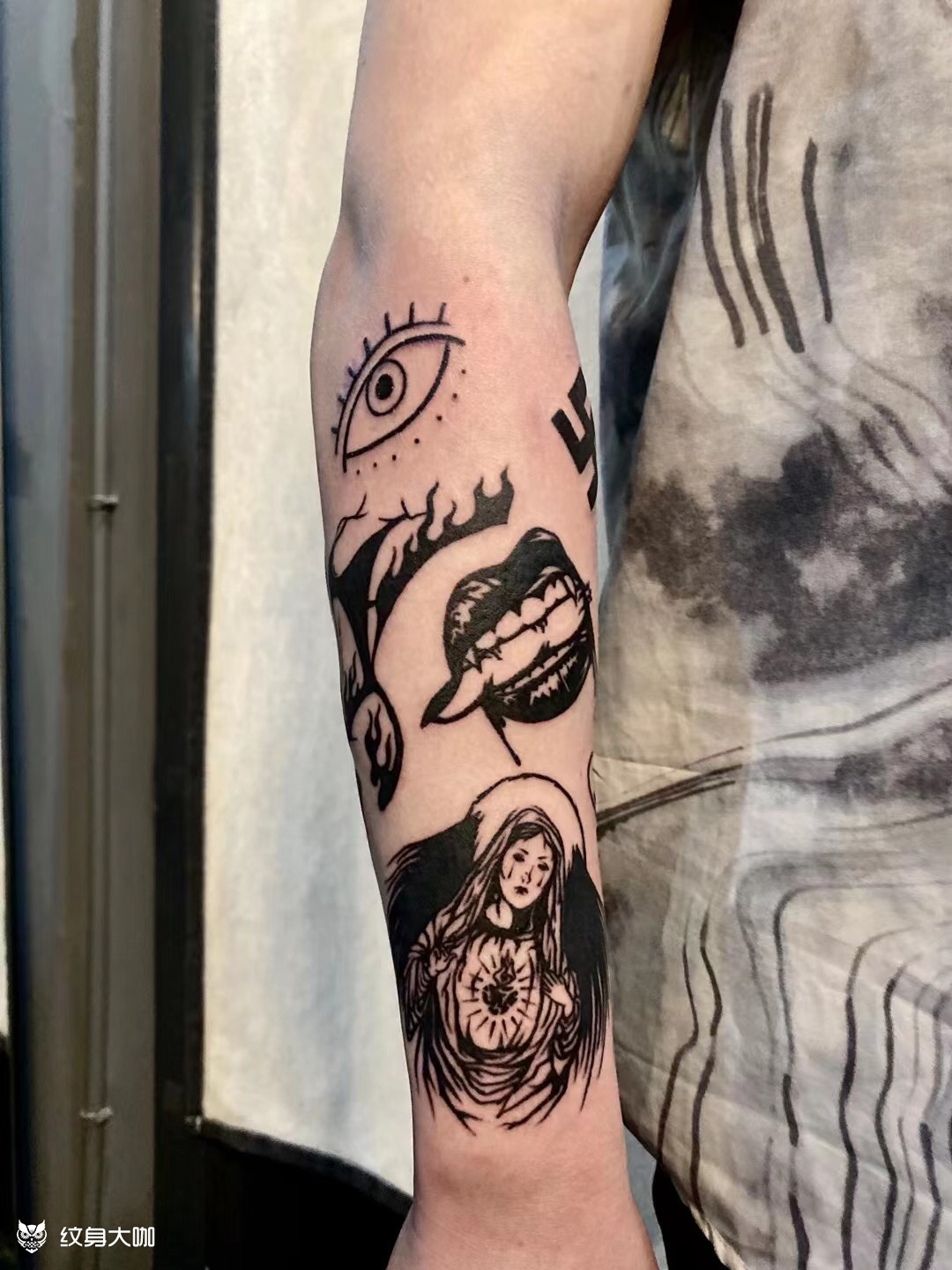 小臂拼接_纹身吧社区 - 纹身大咖