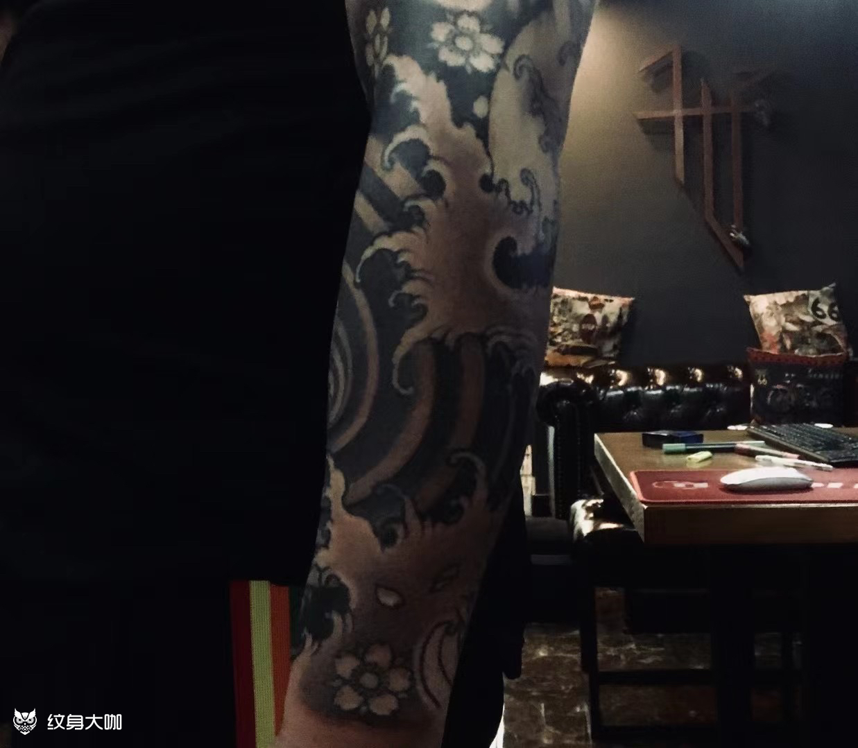 浪花花臂未完待续 坐标重庆观_纹身吧社区 - 纹身大咖