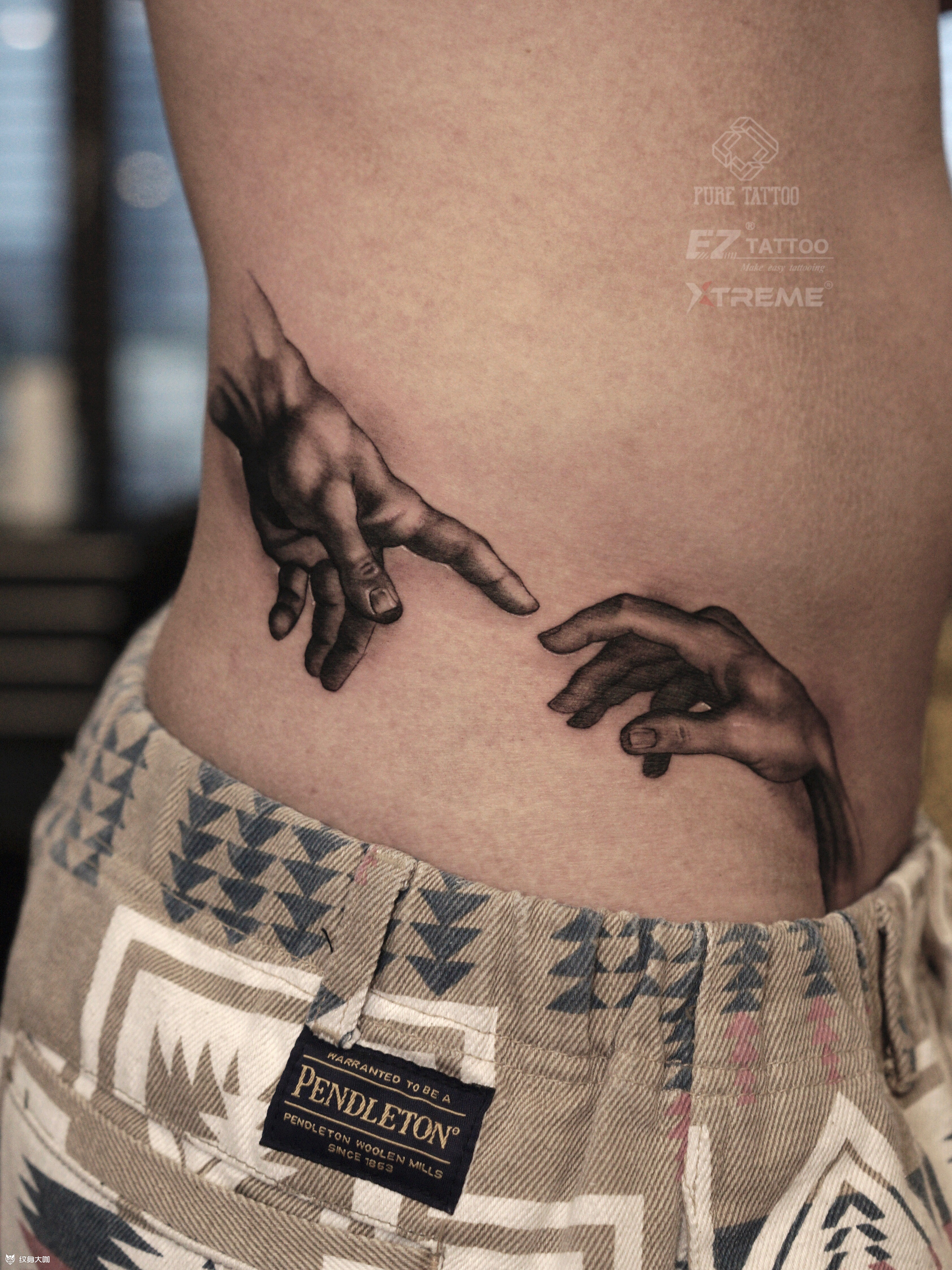 创造亚当|局部米开朗基罗的经_纹身吧社区 - 纹身大咖