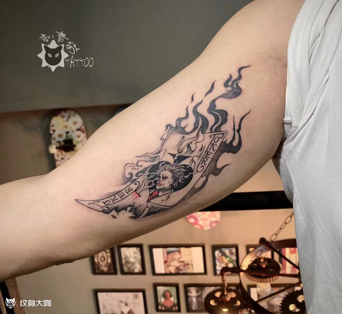 小丑扑克牌_纹身吧社区 - 纹身大咖