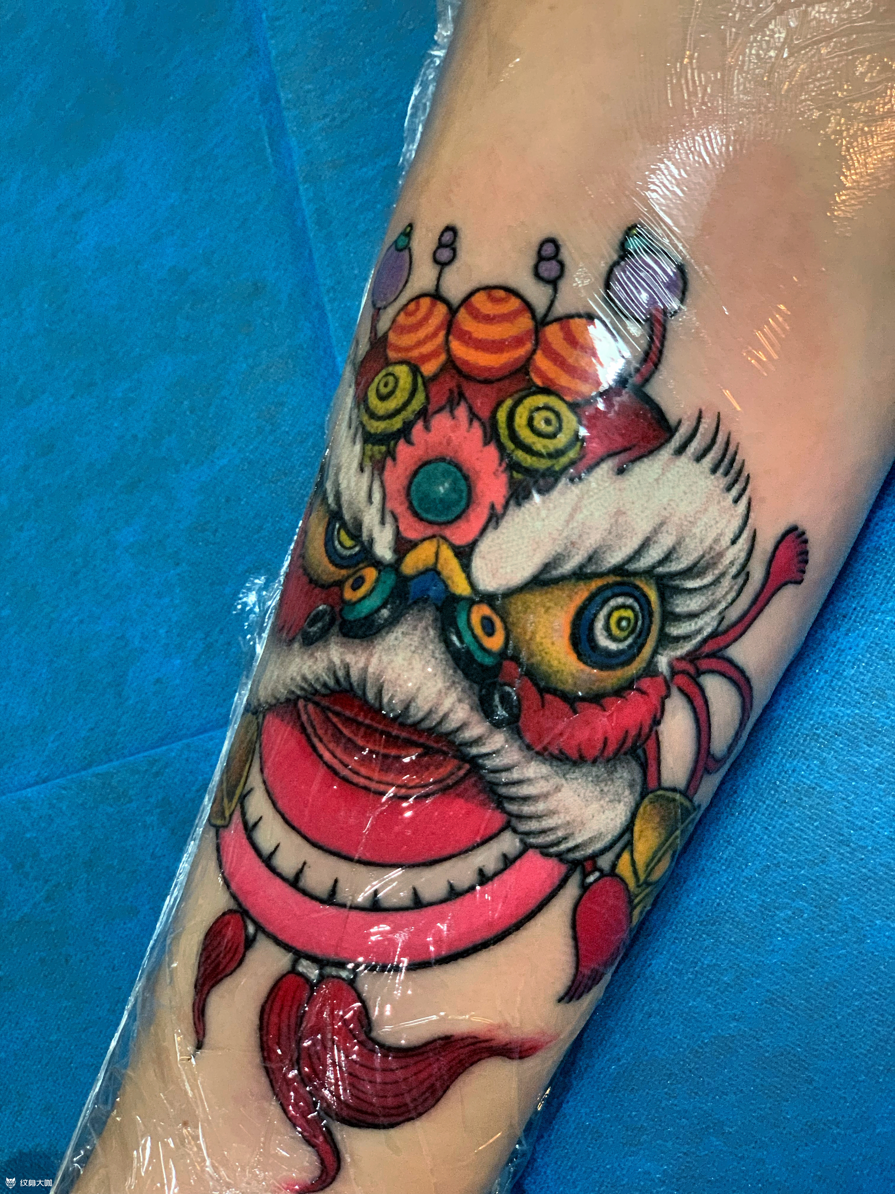 舞狮还没热身就结束了……_纹身吧社区 - 纹身大咖