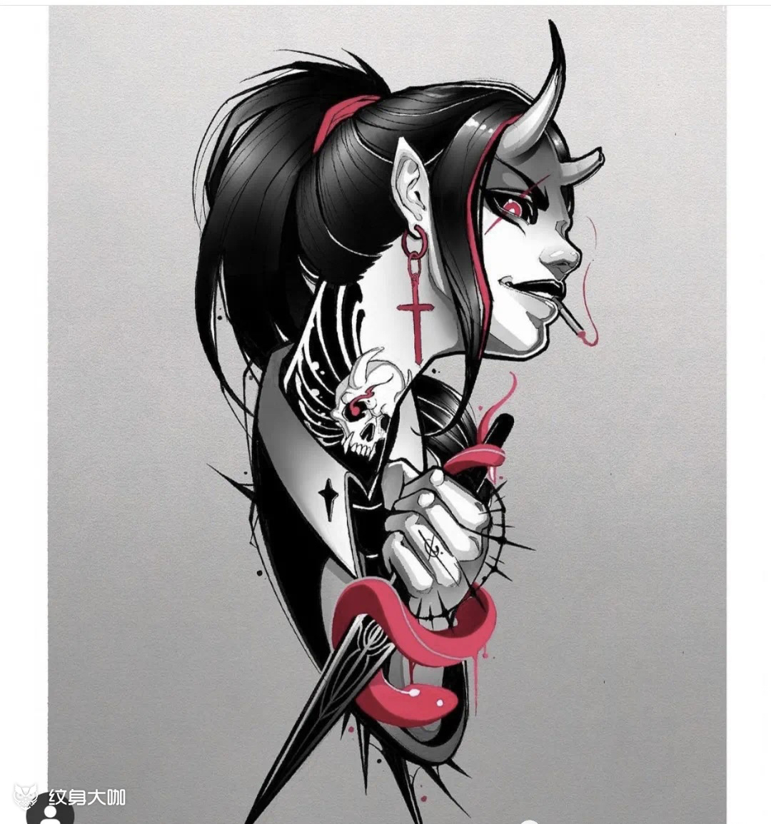 朋克风手稿_纹身吧社区 - 纹身大咖