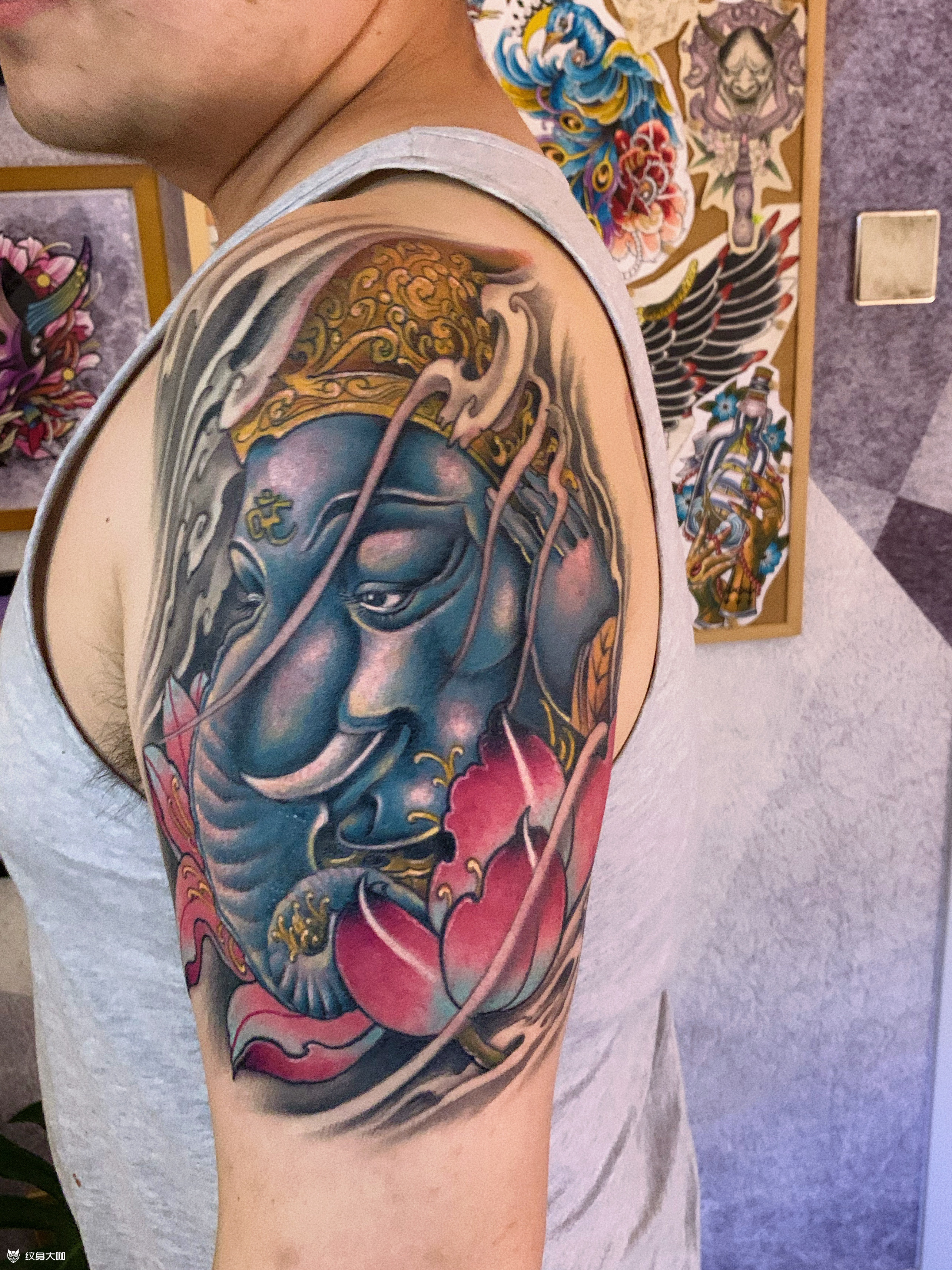 传统象神_纹身吧社区 - 纹身大咖
