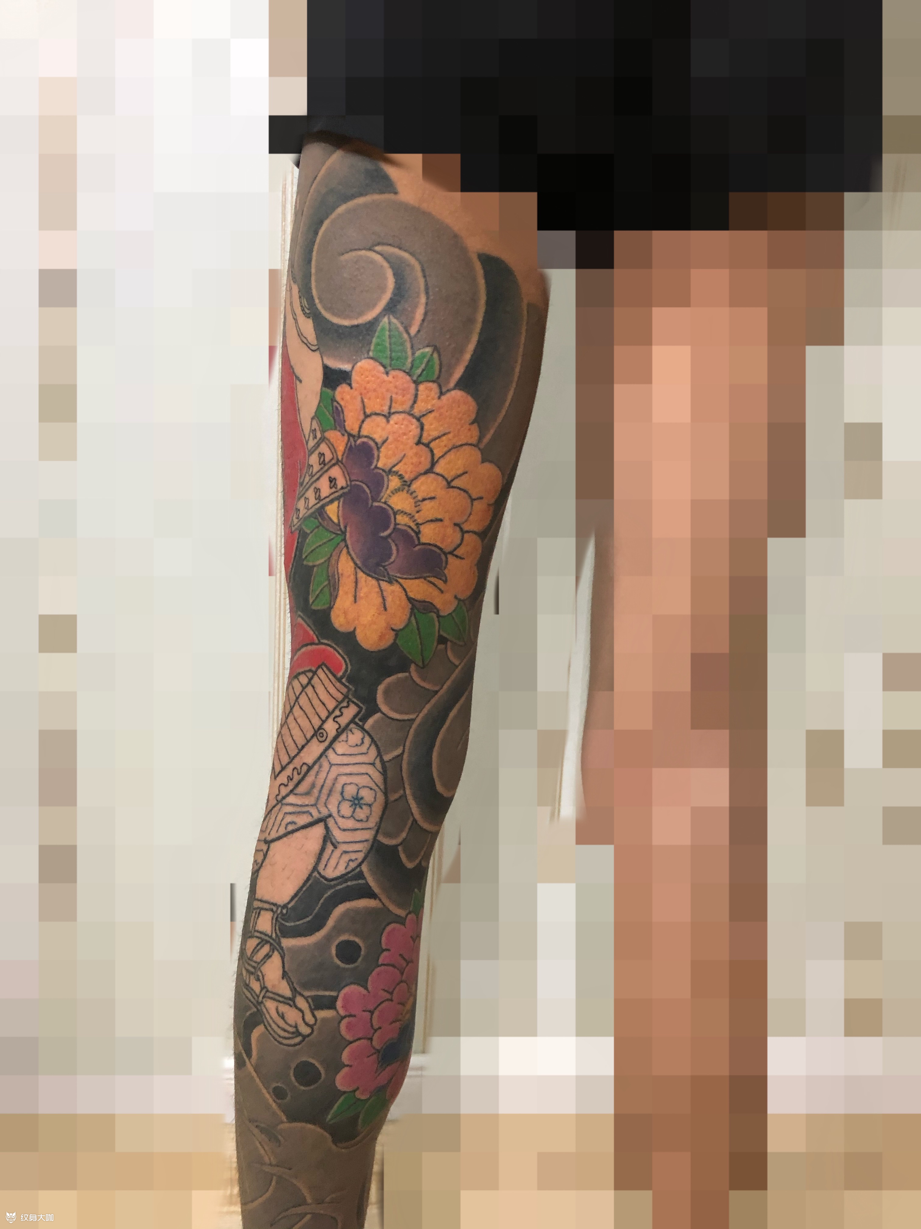 牡丹 客户太怕疼,每次只能做一点1月26日 22点南京彫柏(老传统)纹身圈