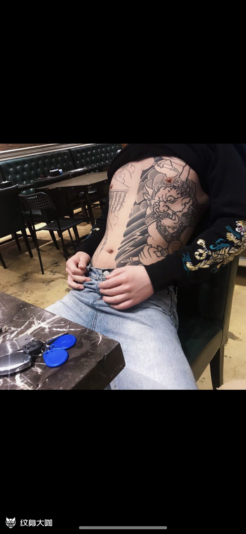 开衫_纹身图案手稿图片_李广军的纹身作品集