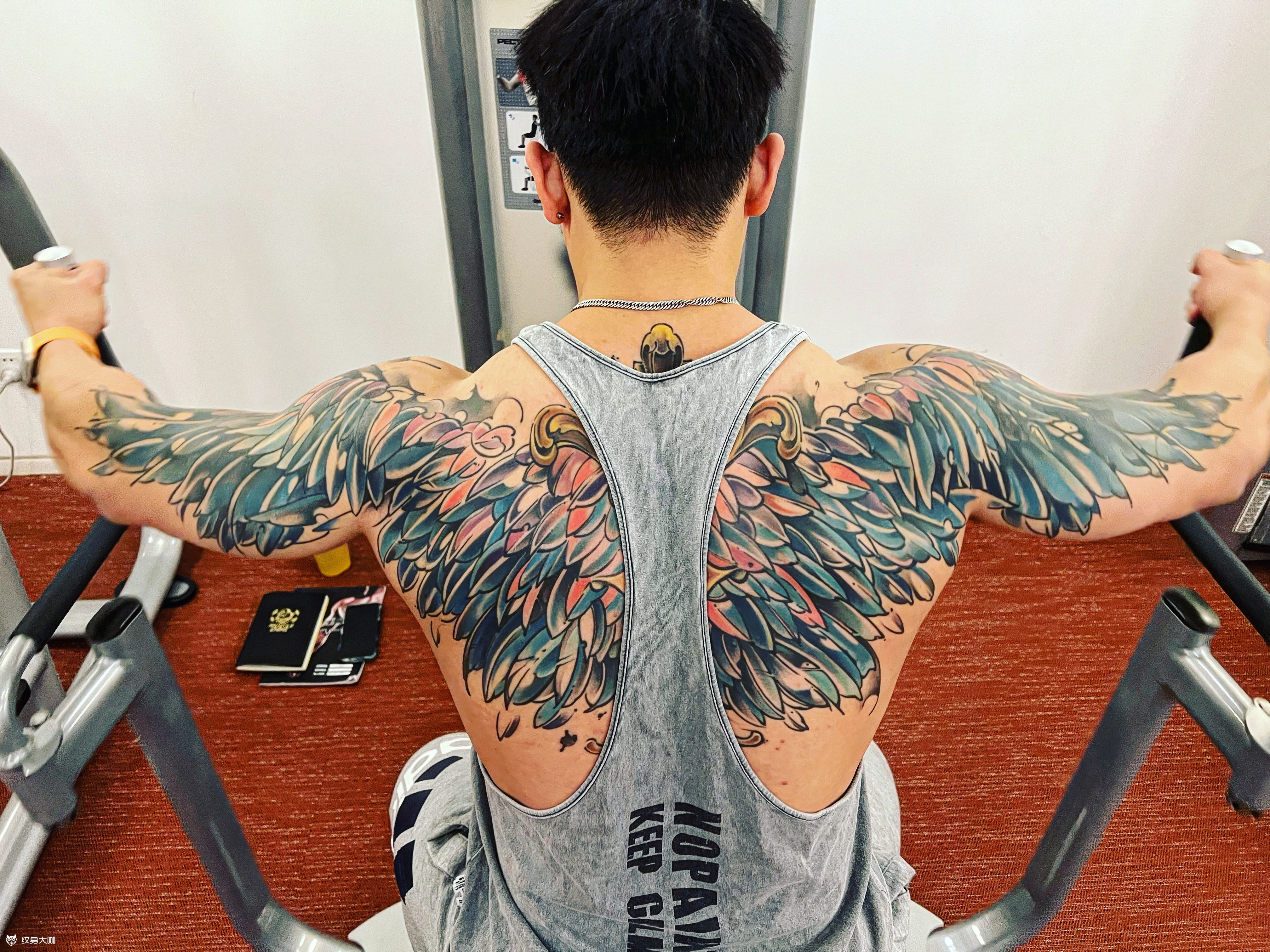 大鹏展翅_纹身图案手稿图片_夏铮的纹身作品集