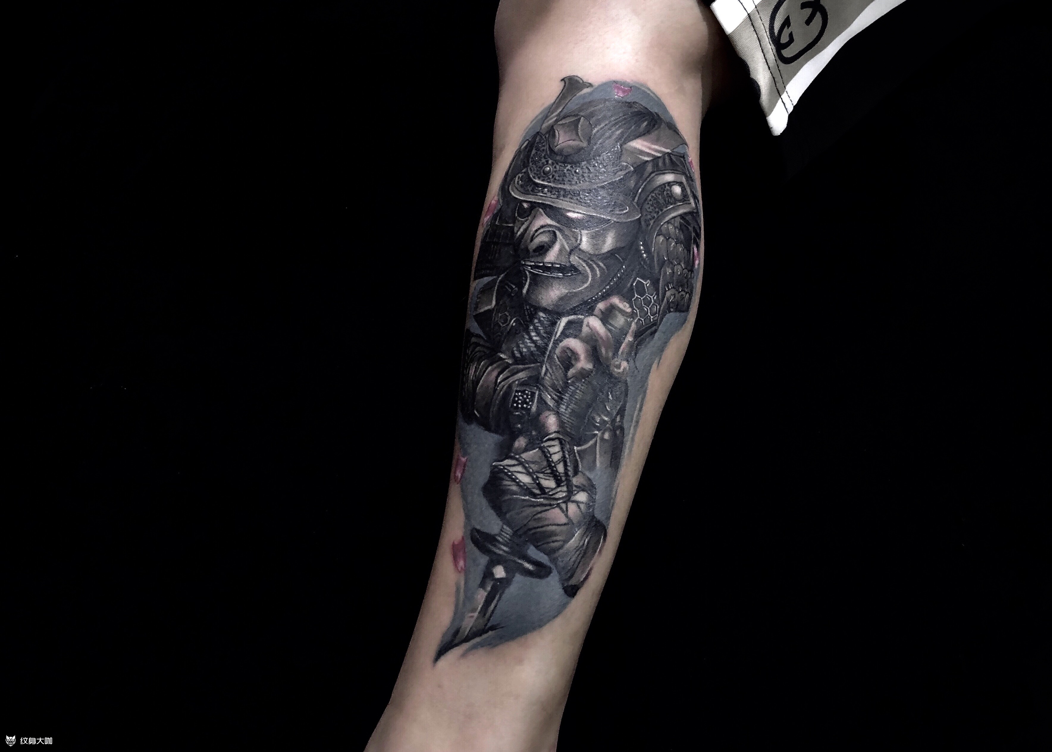 鬼武士_纹身图案手稿图片_高高高树的纹身作品集