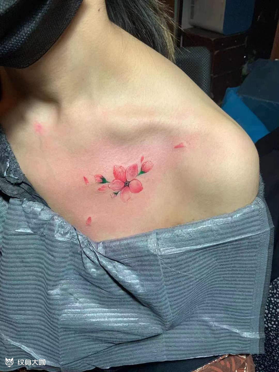 小桃花_纹身图案手稿图片_钦哥的纹身作品集