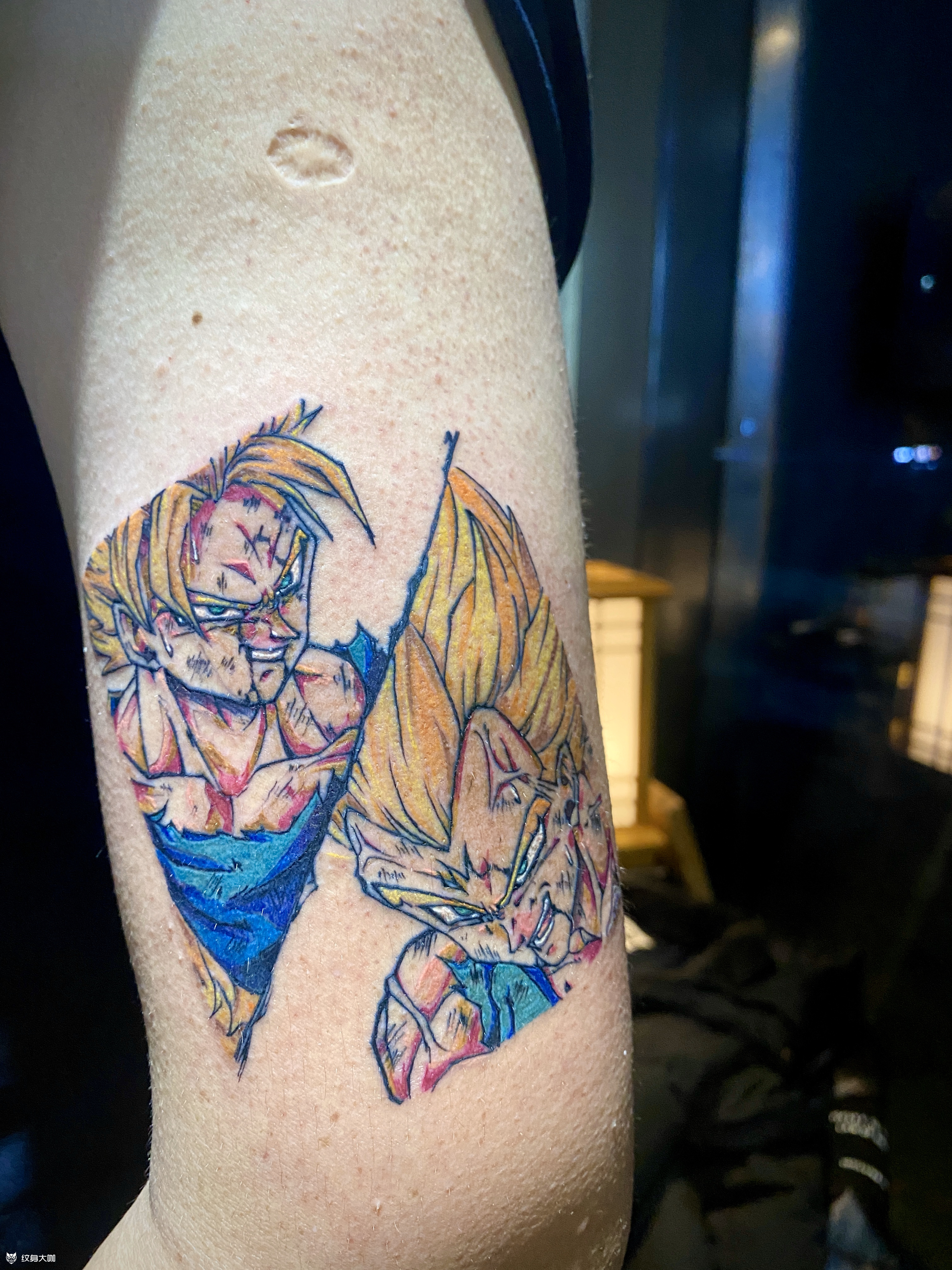 《龙珠——悟空vs魔人 贝吉塔_纹身吧社区 - 纹身大咖