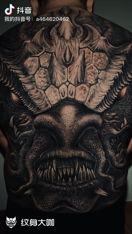 龙劫ii-守护满背龙作品_纹身吧社区 - 纹身大咖