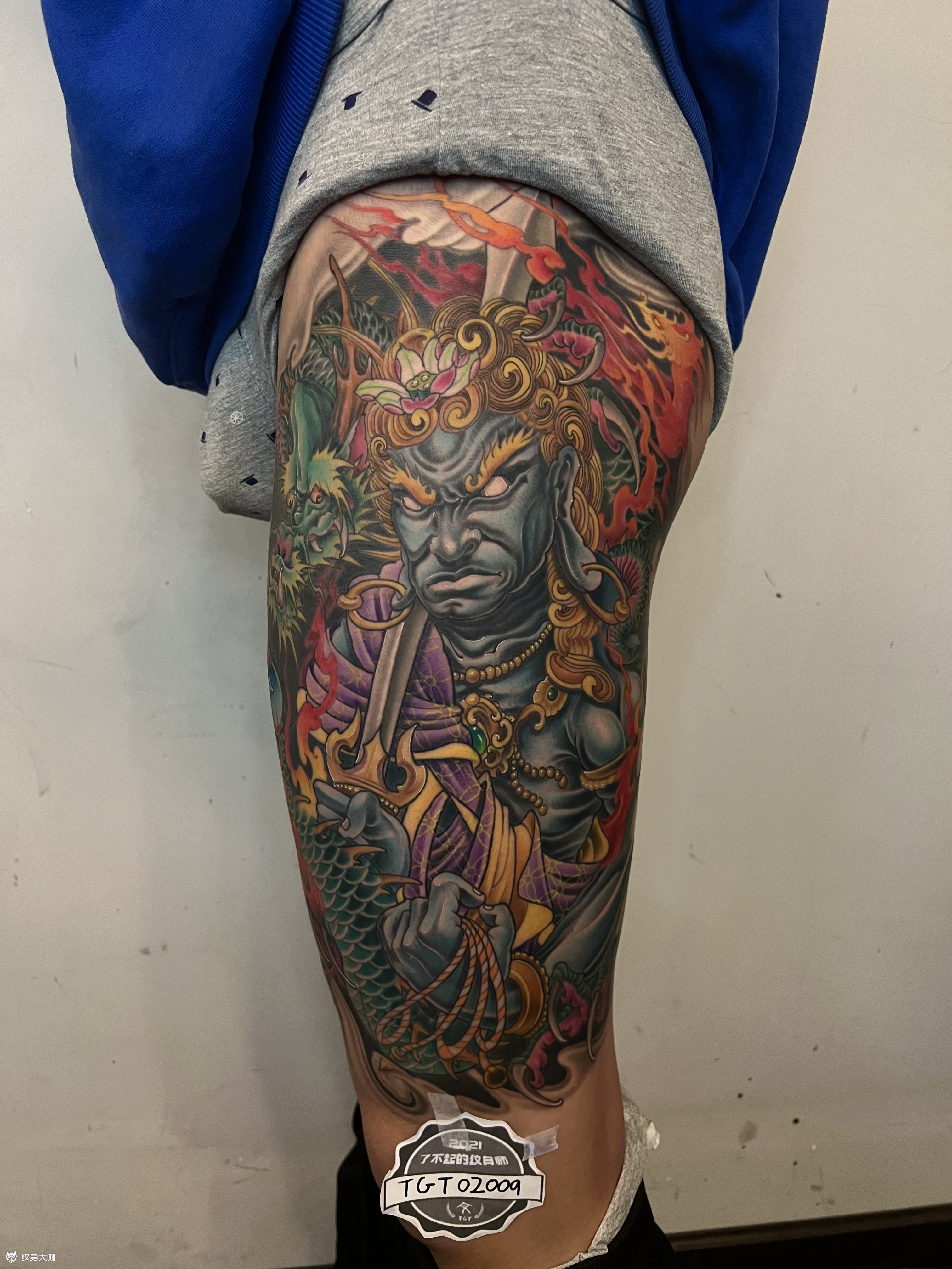 新传统不动明王_纹身图案手稿图片_周壮的纹身作品集