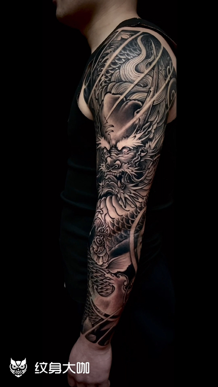 传统花臂(小臂遮盖)^_^_纹身吧社区 - 纹身大咖