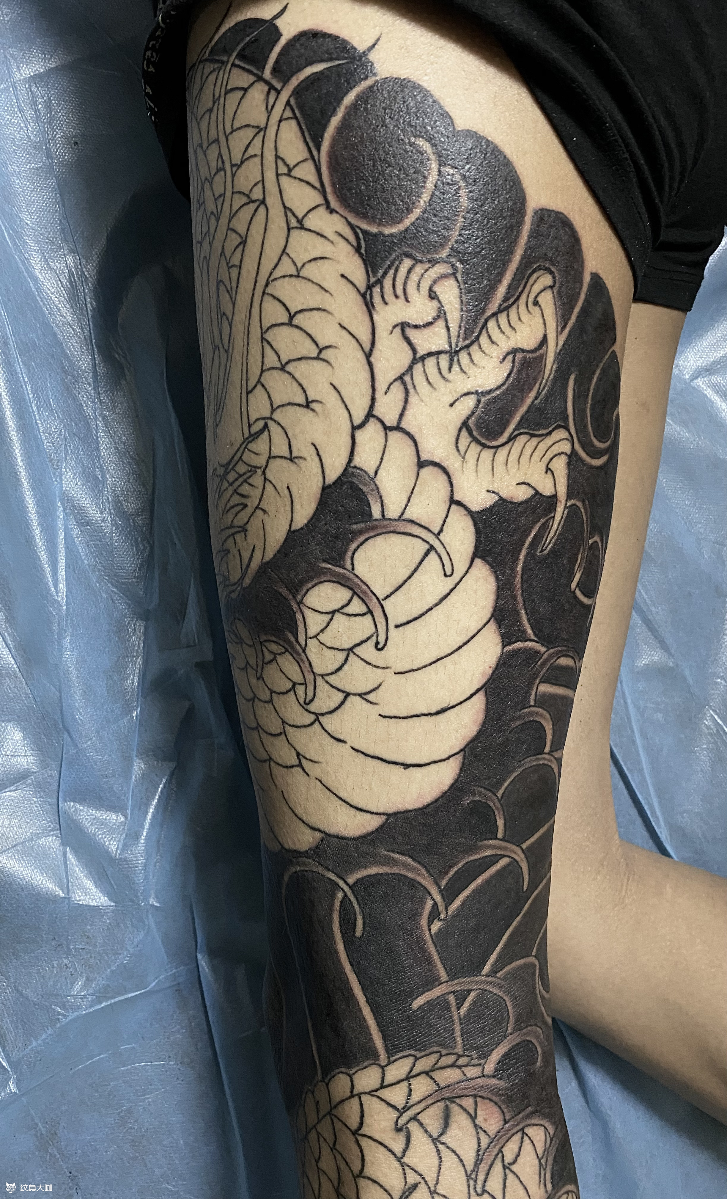花腿龙_纹身吧社区 - 纹身大咖