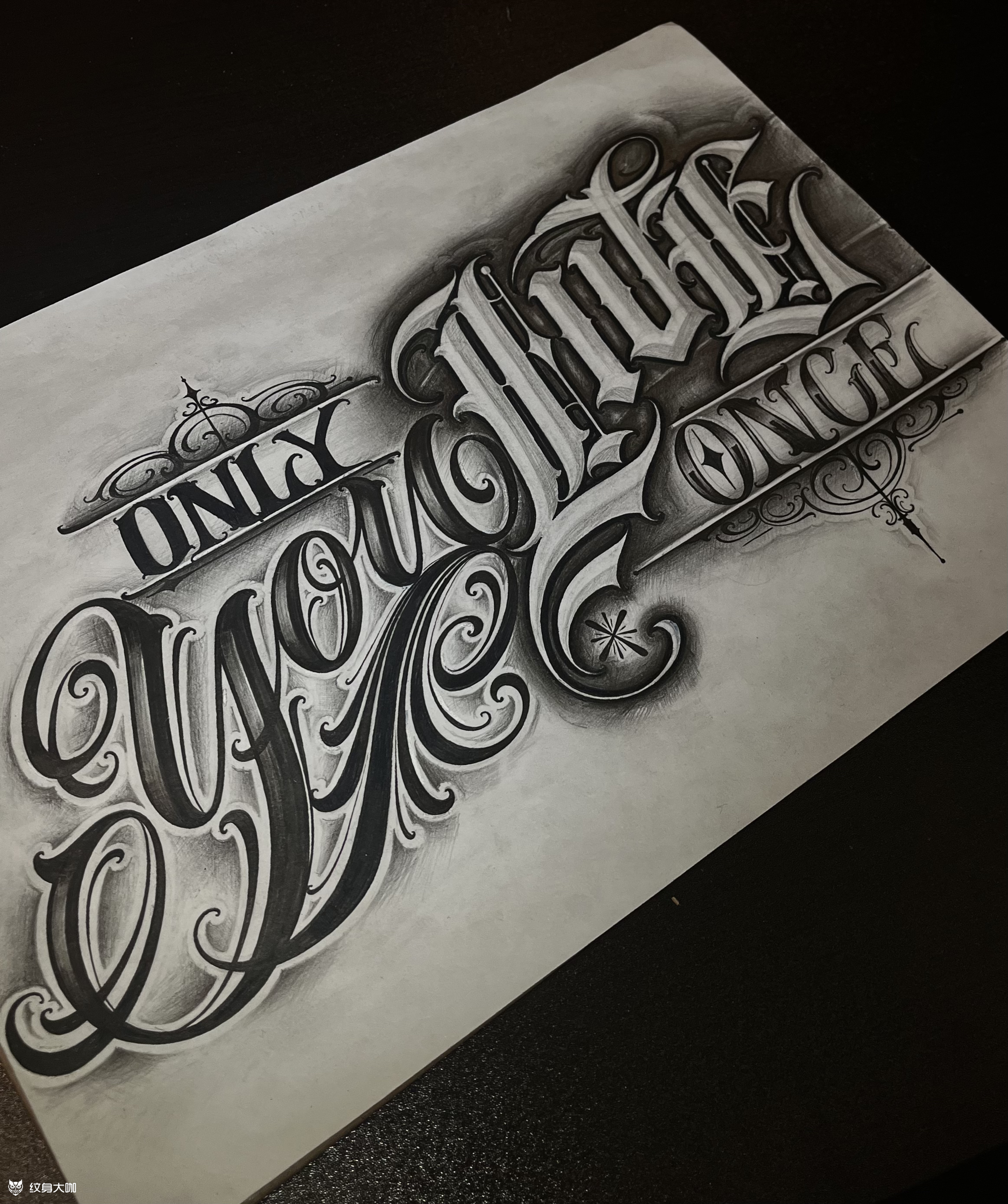花体字_纹身吧社区 - 纹身大咖