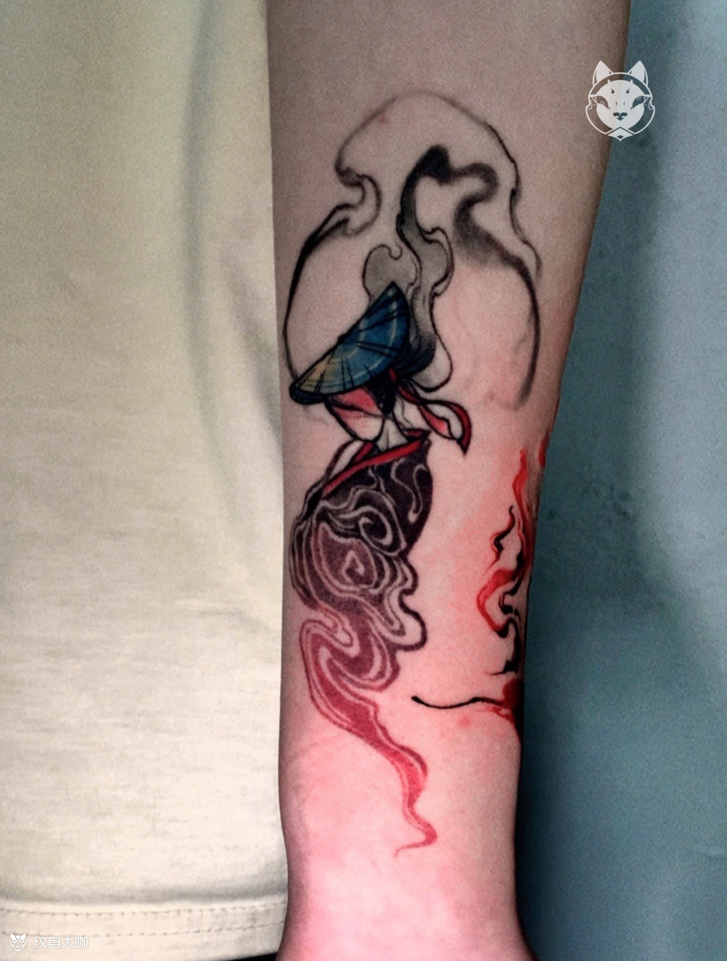 恢复一年的原创烟烟罗_纹身图案手稿图片_猫又的纹身作品集