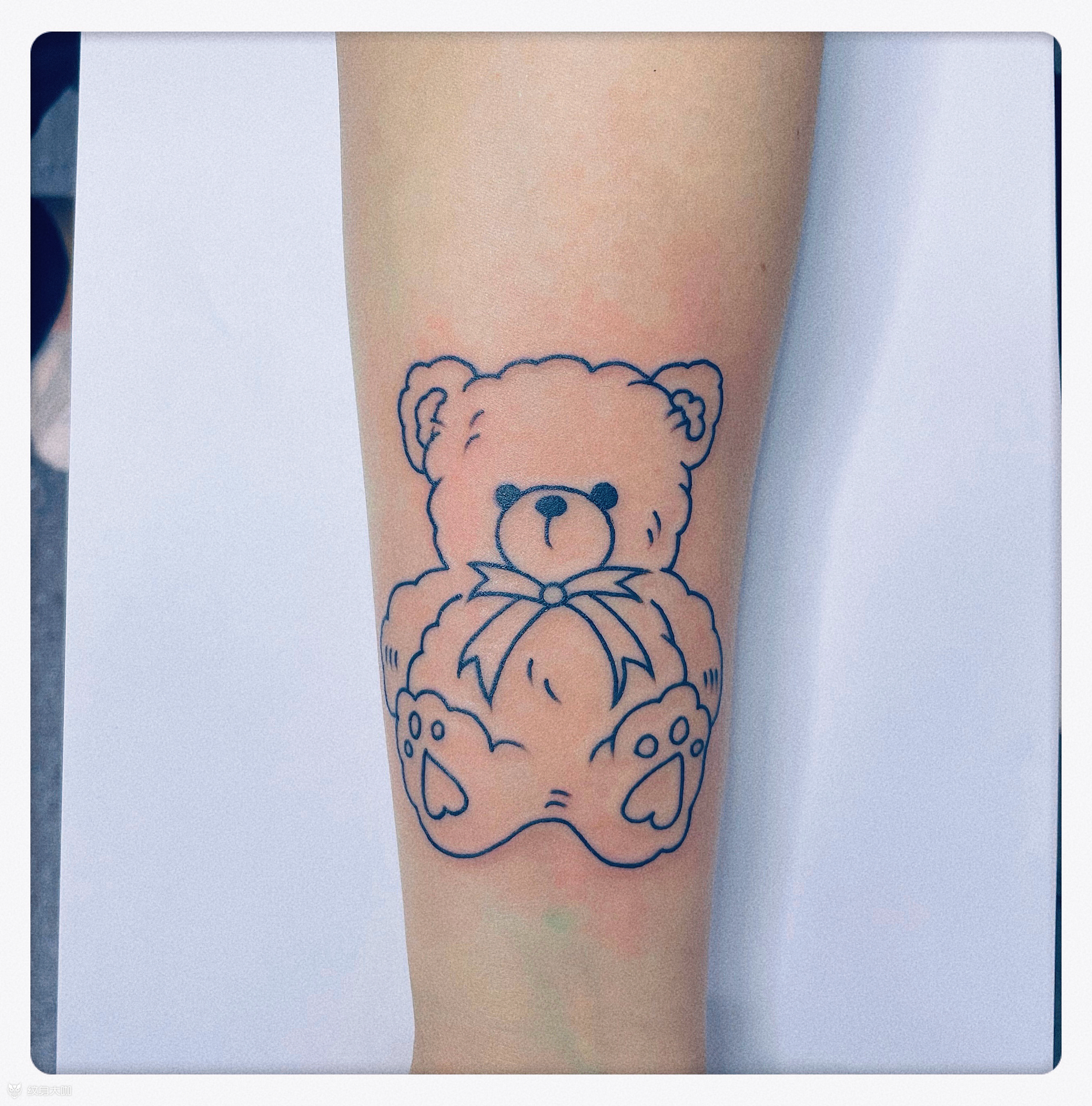 小熊_纹身图案手稿图片_雕润的纹身作品集
