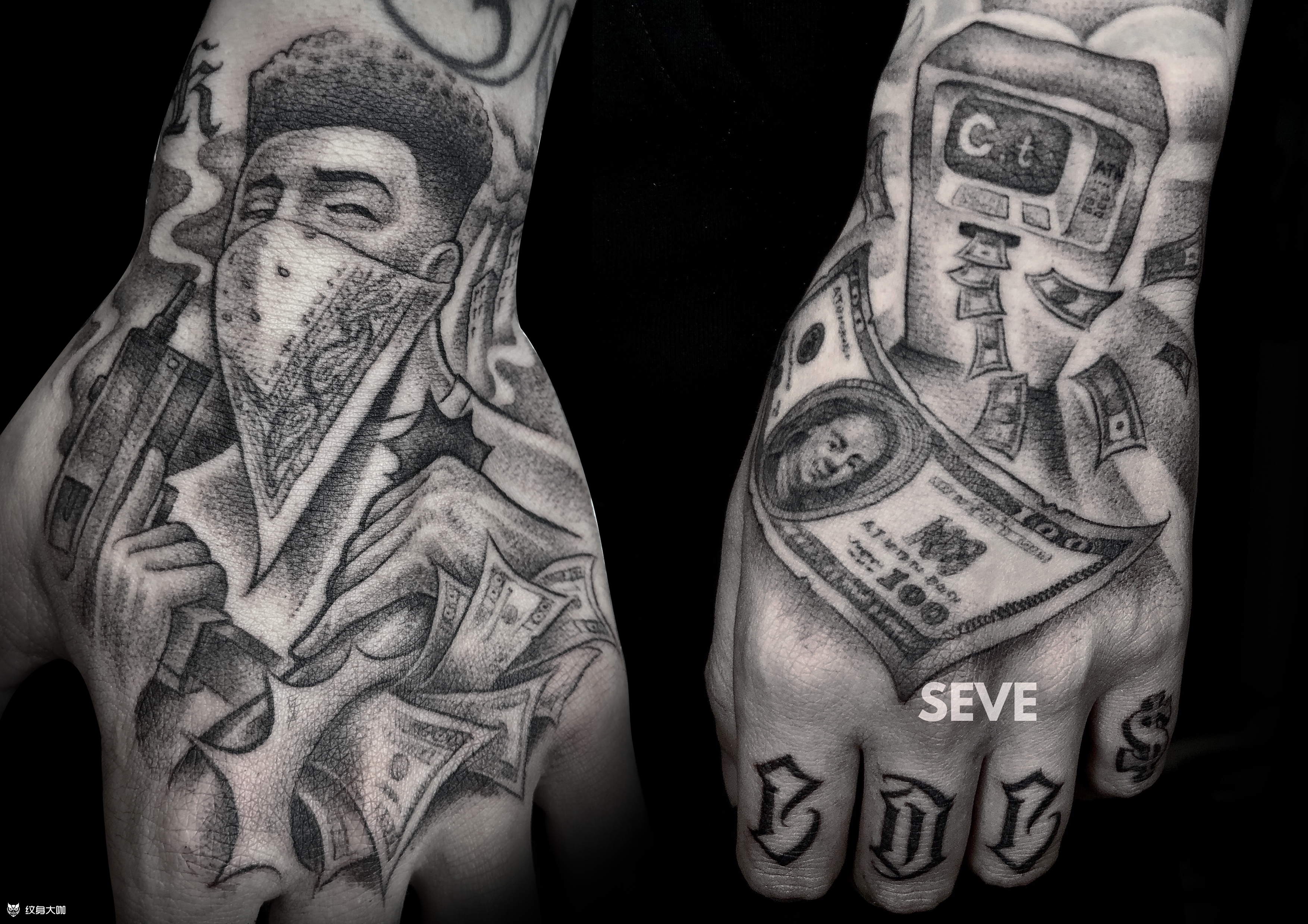 招奇卡诺风格题材模特.部位:_纹身吧社区 - 纹身大咖