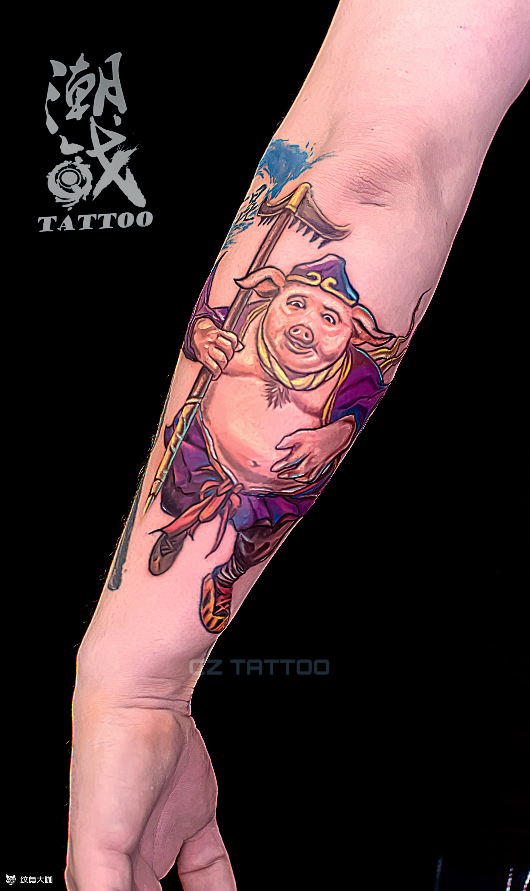 猪八戒 一位喜欢中国文化的美_纹身吧社区 - 纹身大咖