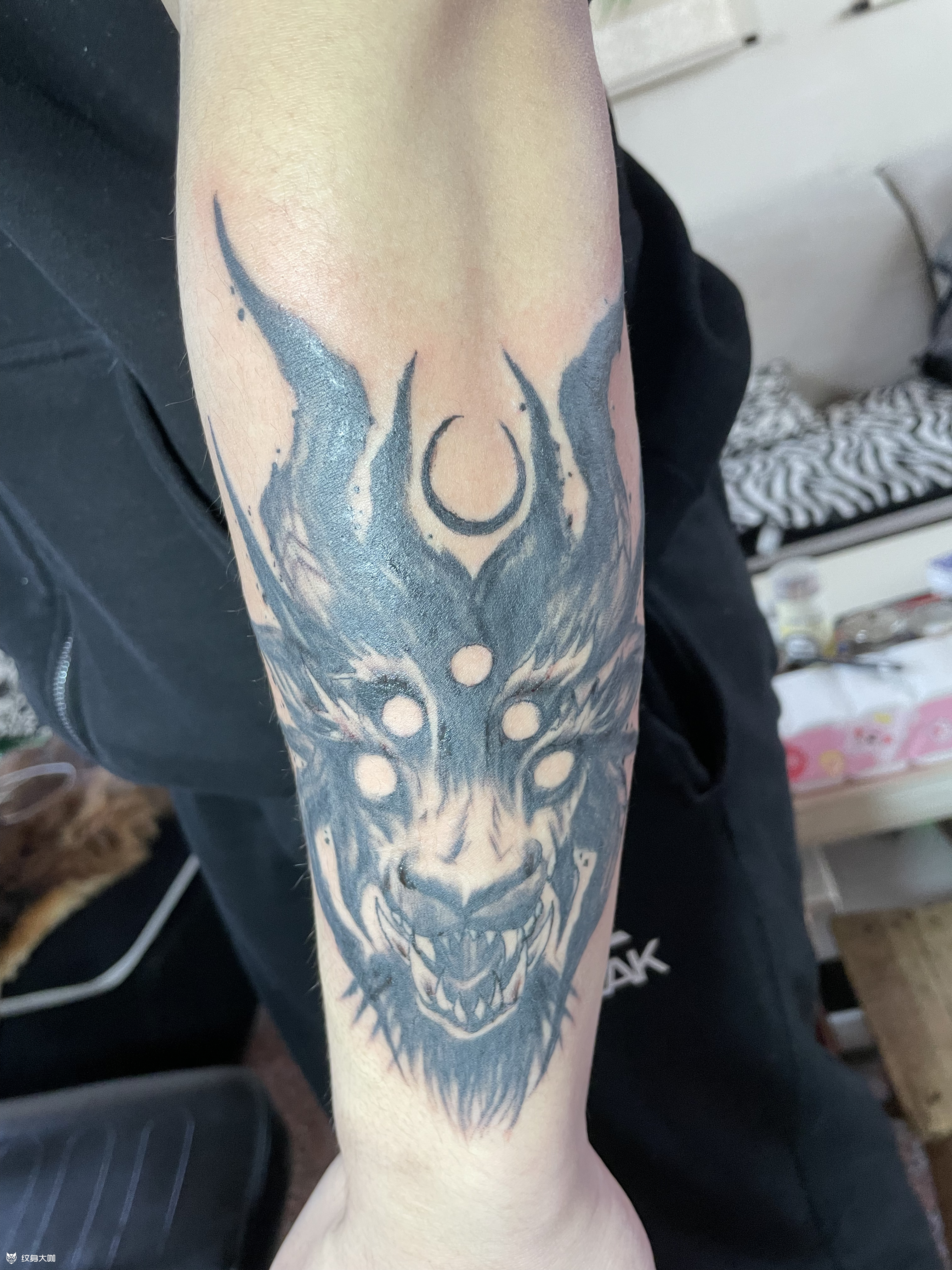 潘神_纹身图案手稿图片_秦志华的纹身作品集