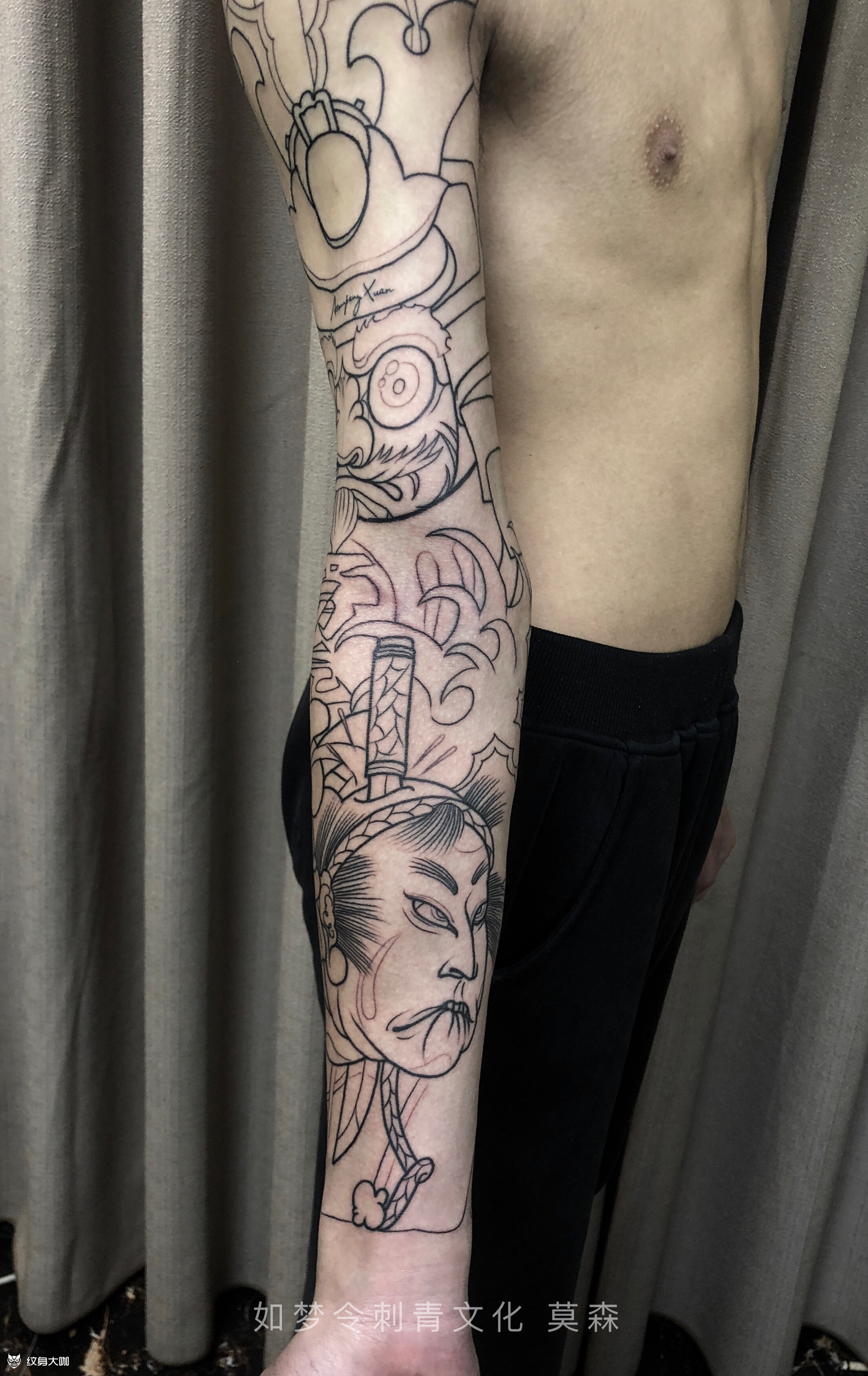 半价老传统花臂_纹身吧社区 - 纹身大咖