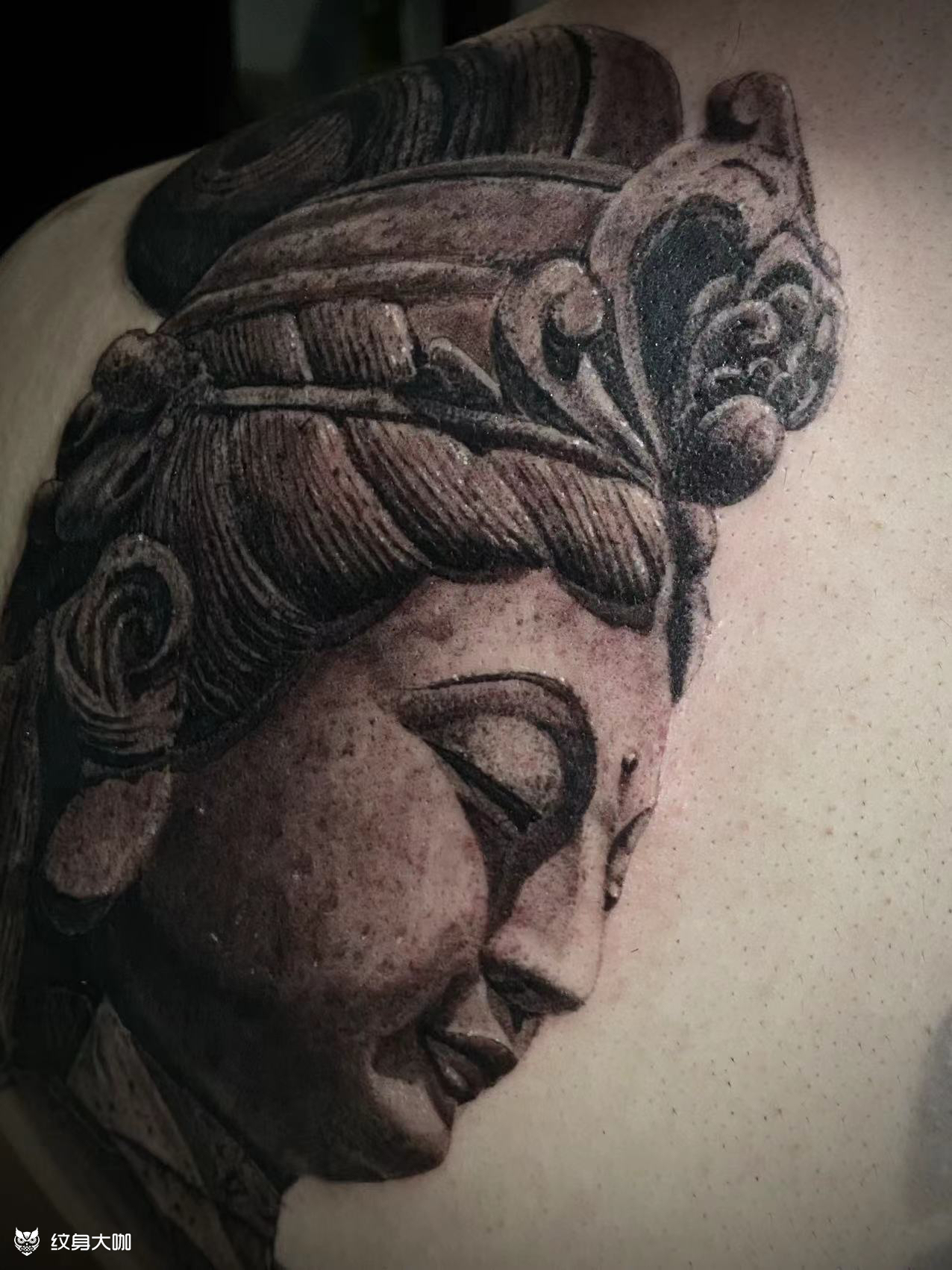 石雕佛文殊菩萨,佛教菩萨名,_纹身吧社区 - 纹身大咖