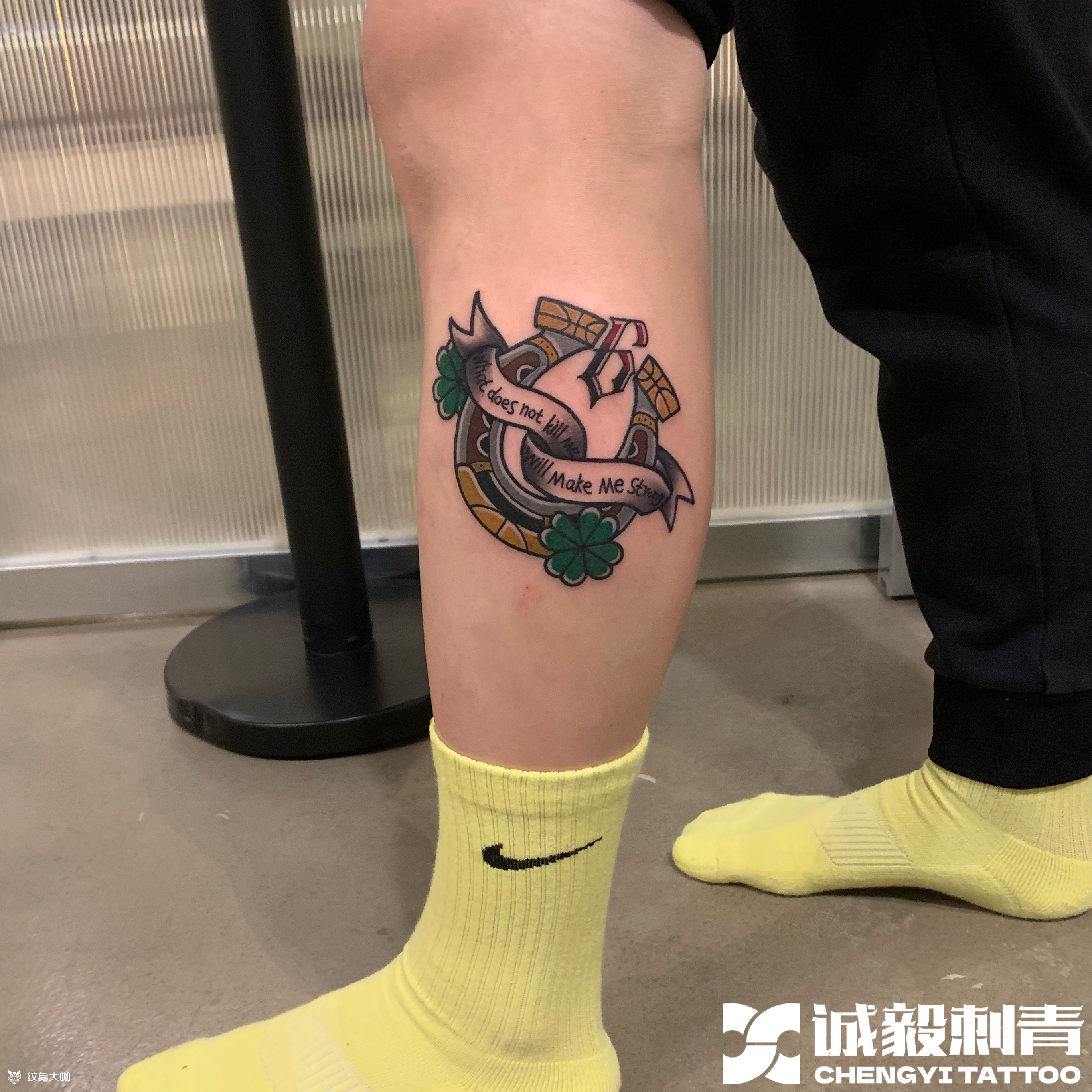 幸运马蹄铁来自篮球教练的纹身_纹身吧社区 - 纹身大咖