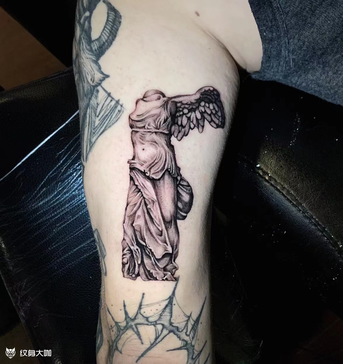 胜利女神#_纹身图案手稿图片_lee的纹身作品集