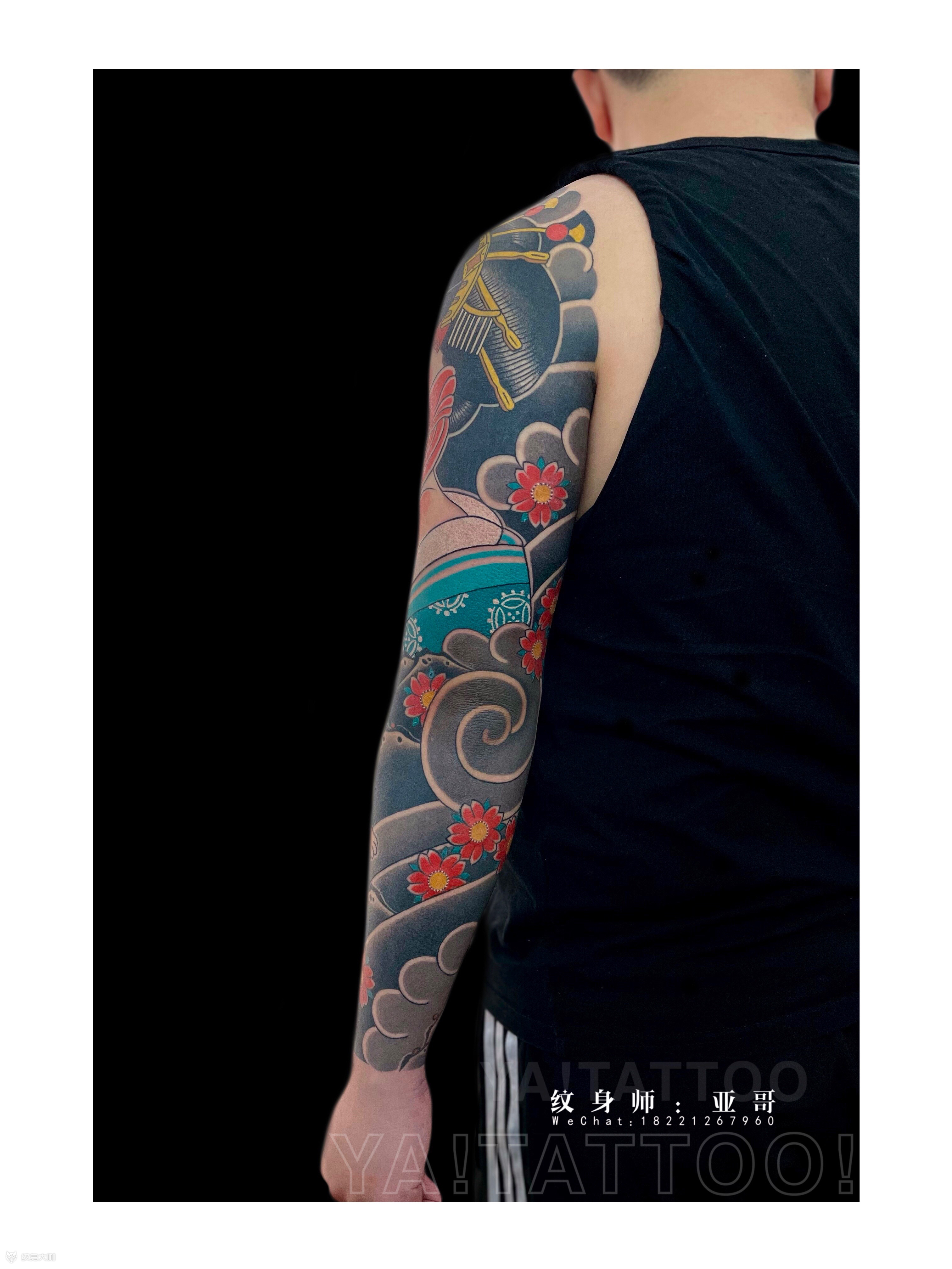 老传统艺妓花臂·亚哥作品全程_纹身吧社区 - 纹身大咖