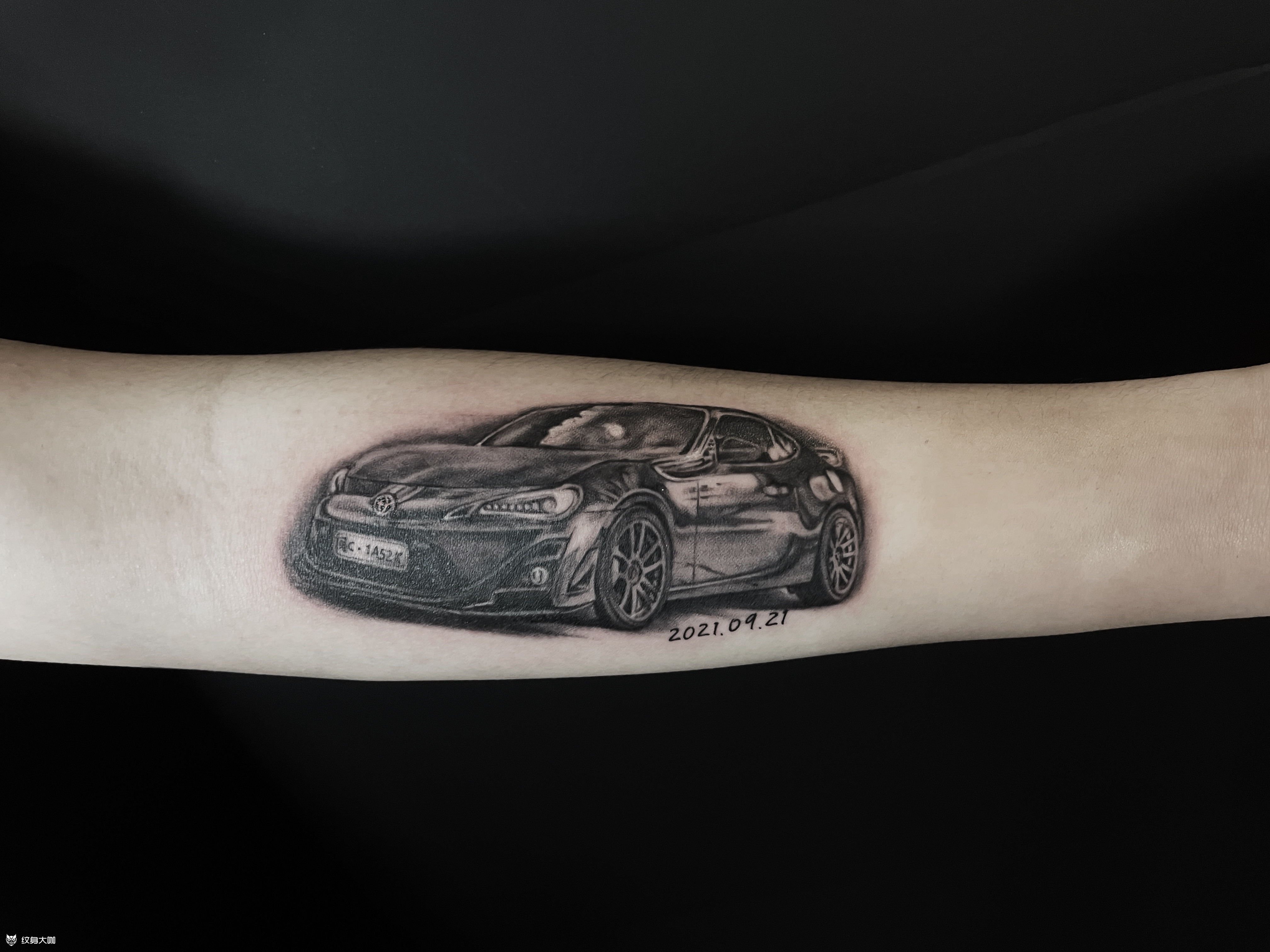 纹个小汽车_纹身图案手稿图片_咖啡红茶的纹身作品集