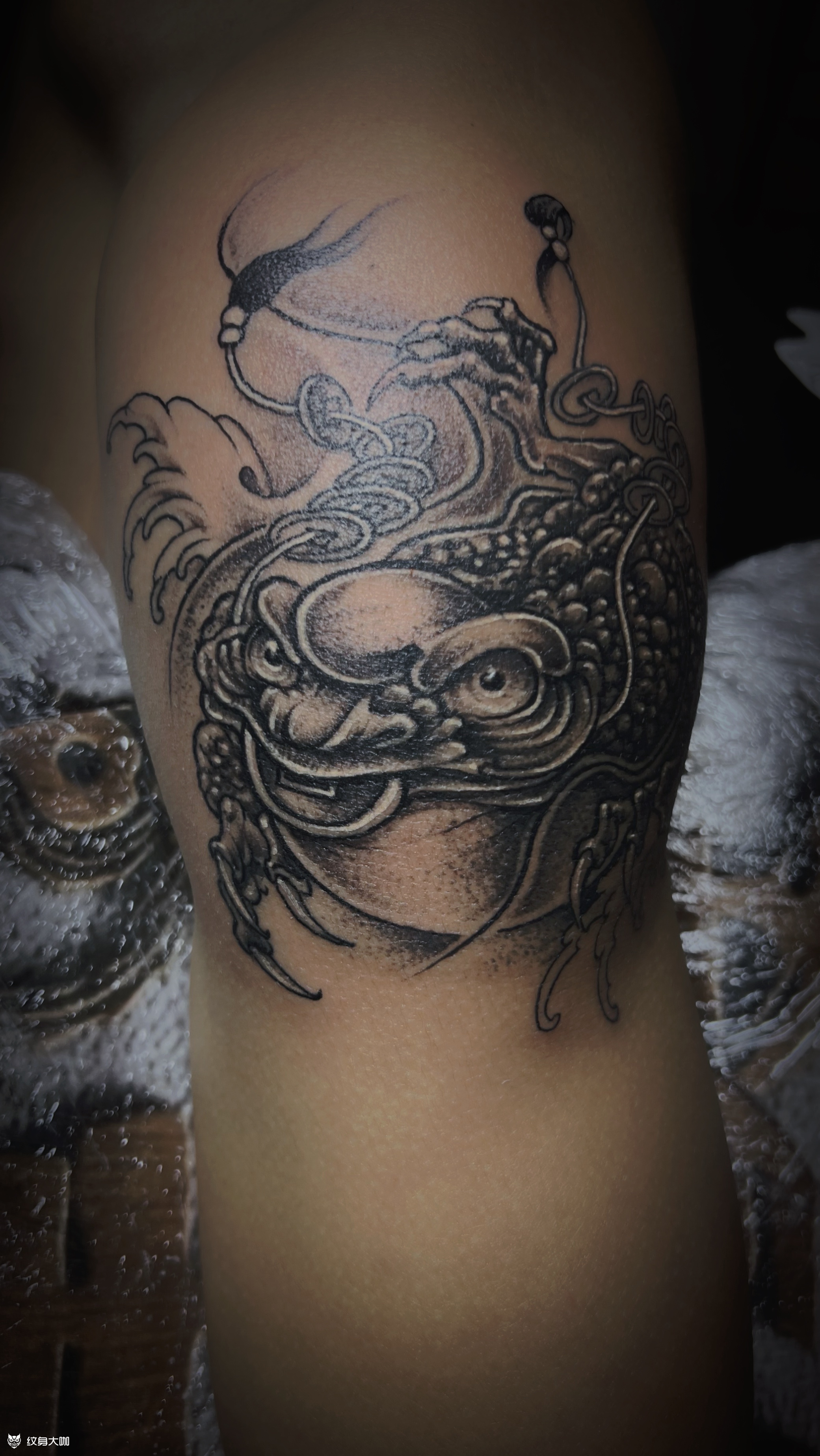 金蟾_纹身图案手稿图片_阿龙的纹身作品集