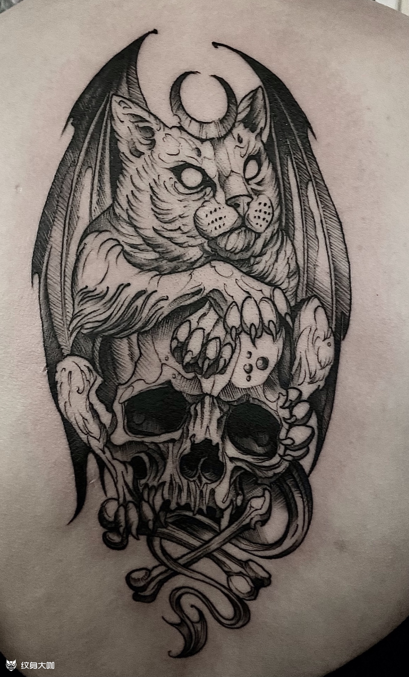 小恶魔_纹身图案手稿图片_兰州叶暴躁的纹身作品集