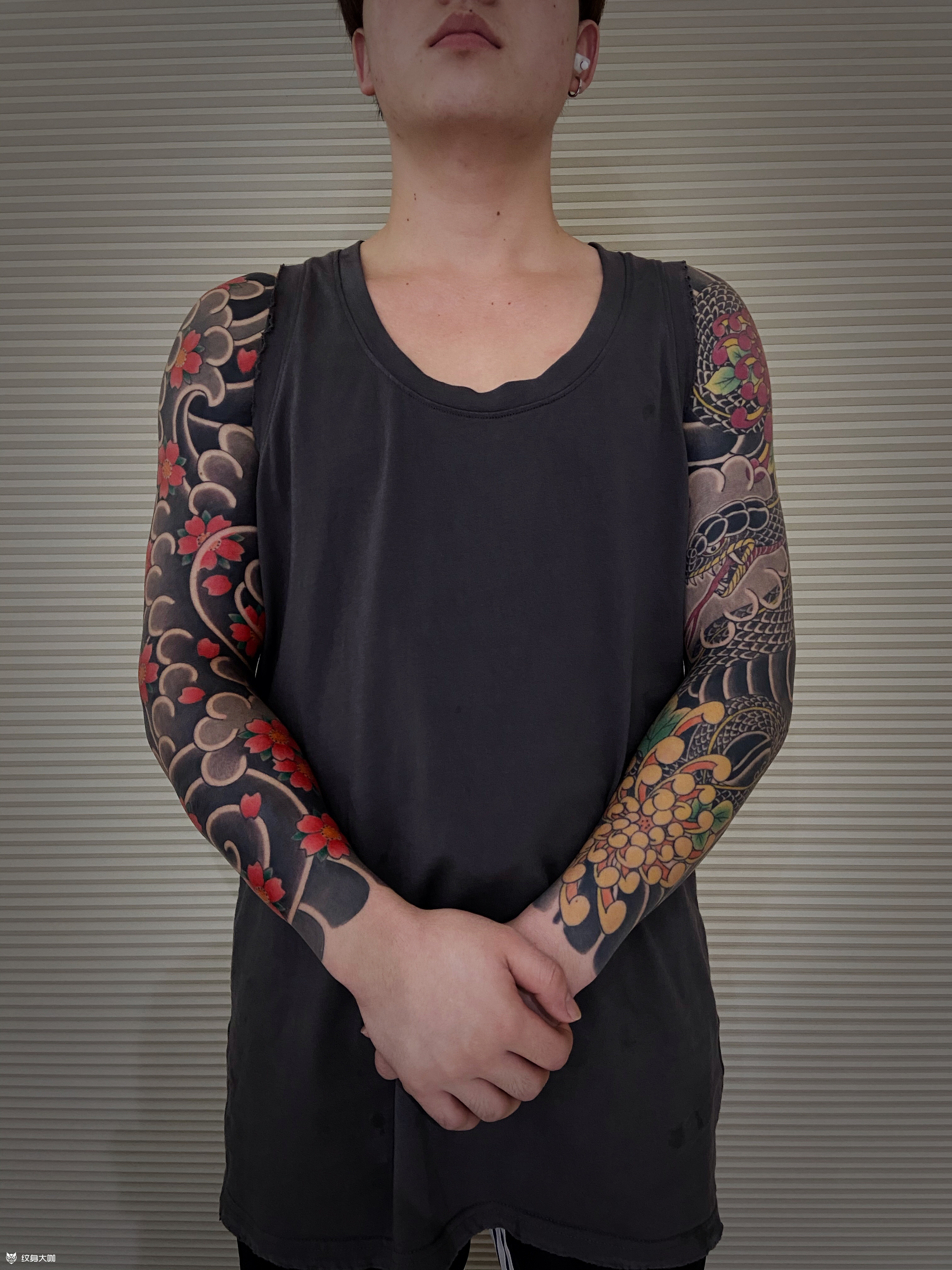 双花臂_手臂老传统纹身图案大全 - 纹身大咖