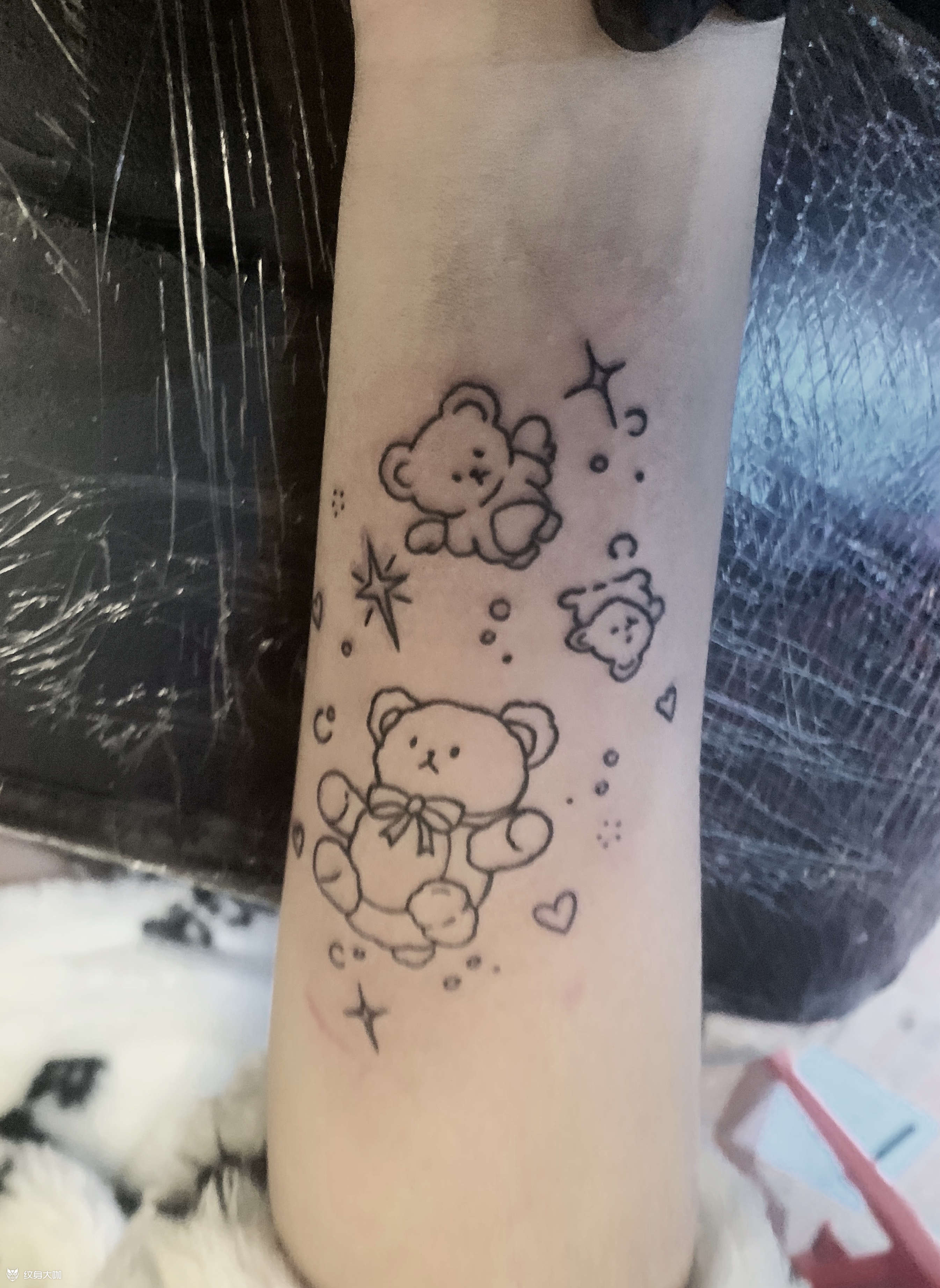 小熊_纹身图案手稿图片_xxx.诺的纹身作品集