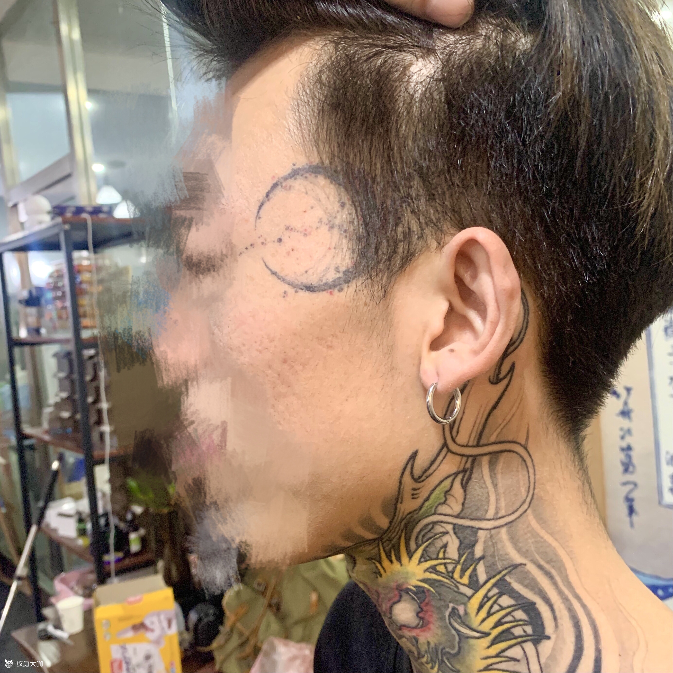 【 侧脸暗黑字体刺青 】给同_纹身吧社区 - 纹身大咖