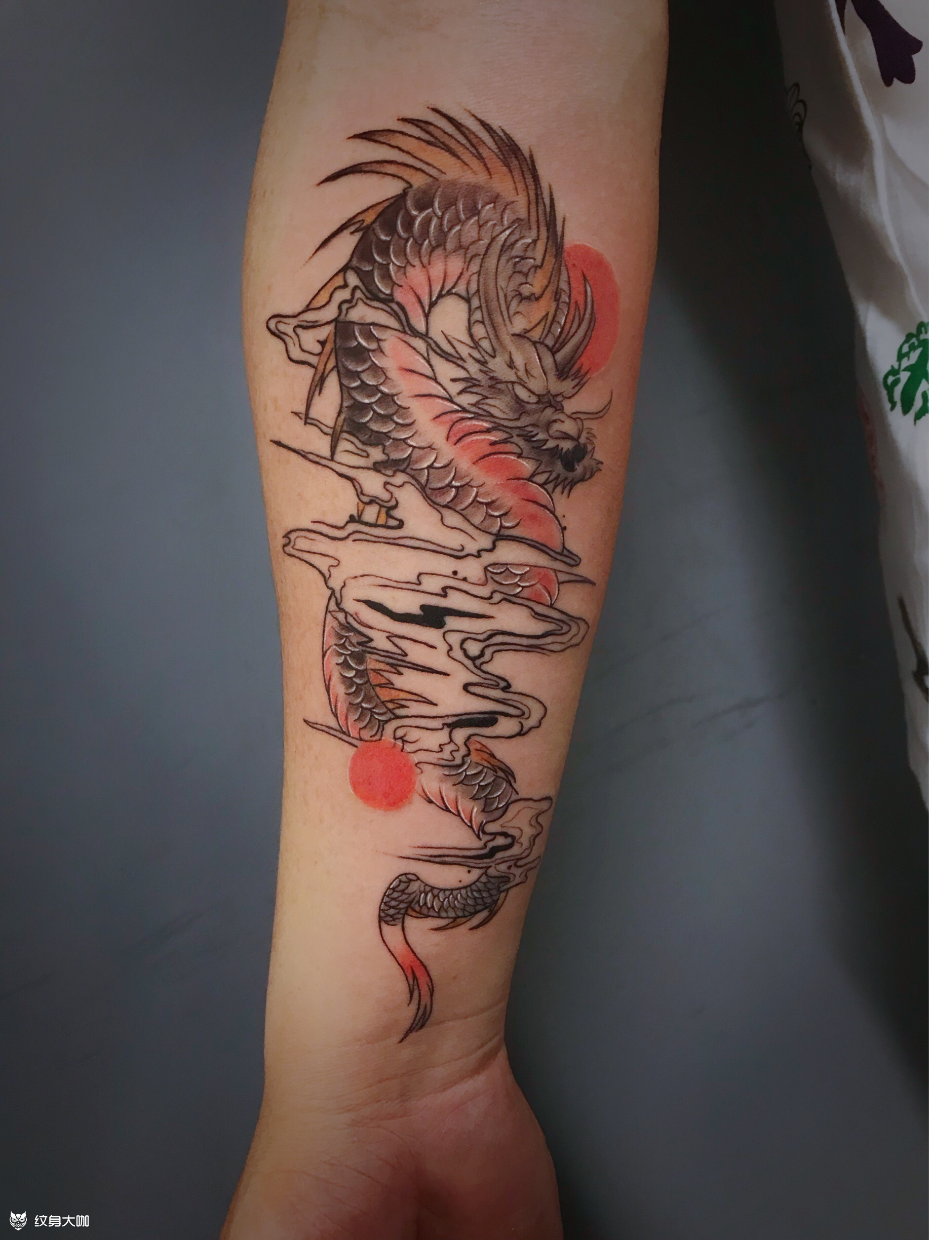 小龙_纹身图案手稿图片_杨家文的纹身作品集