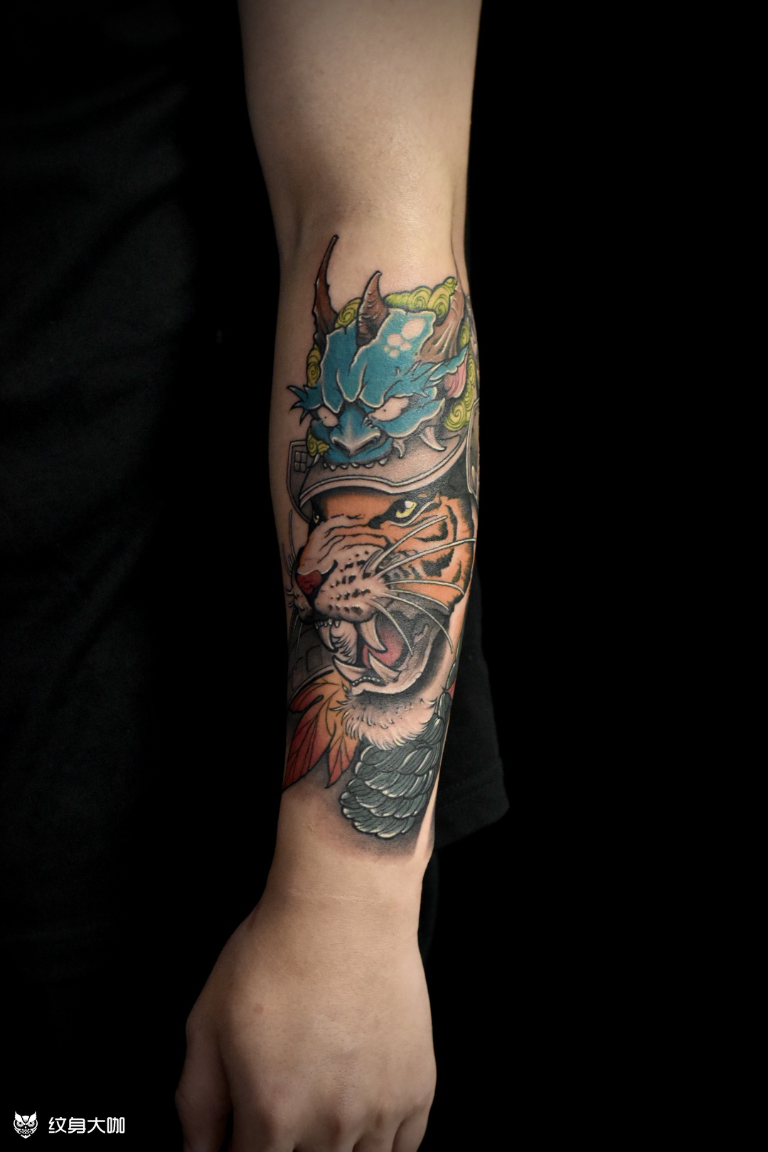 传统武士老虎62_纹身图案手稿图片_hammer的纹身作品集